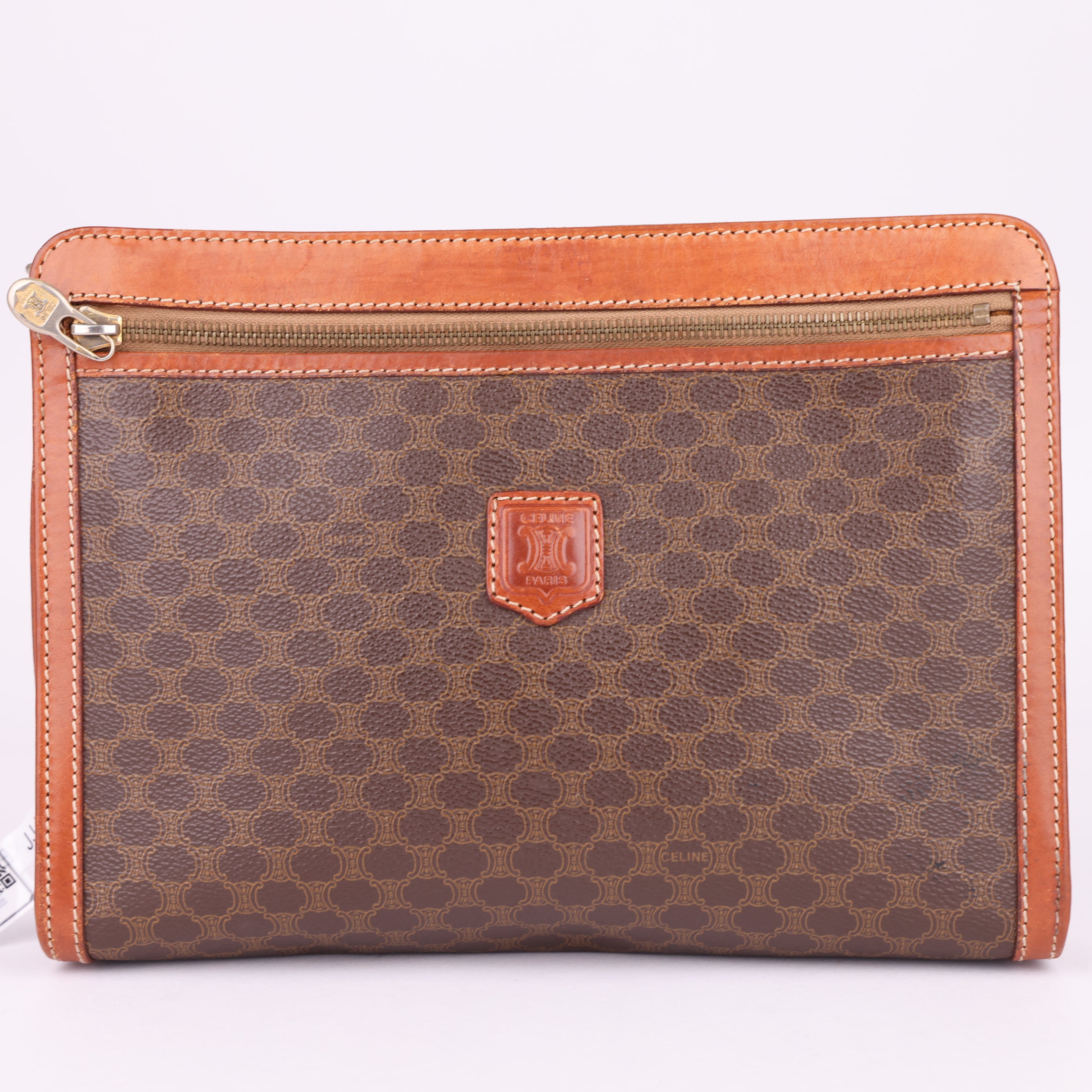 J1524 Celine Macadam PVC Leather Clutch Bag- Pre Owned