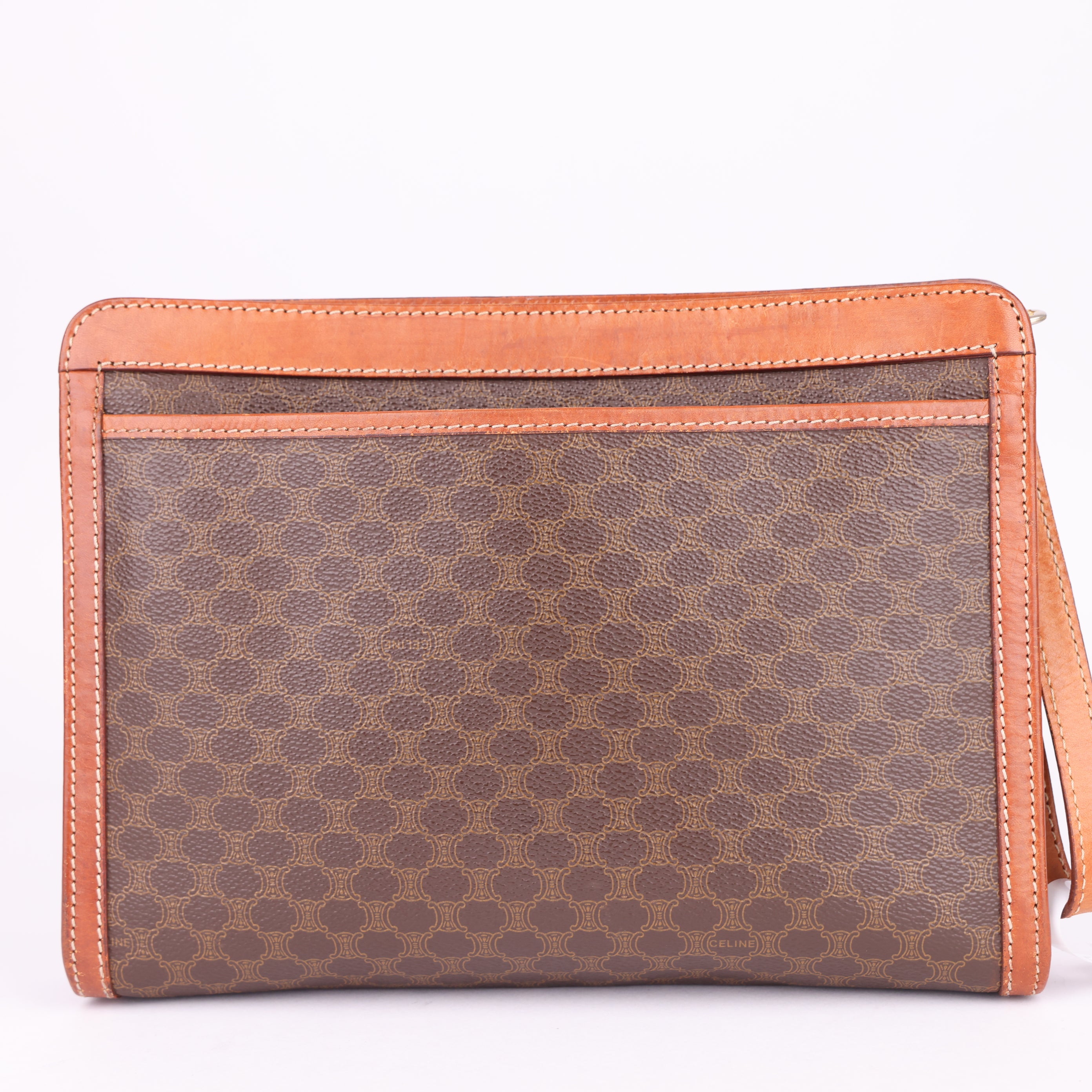 J1524 Celine Macadam PVC Leather Clutch Bag- Pre Owned