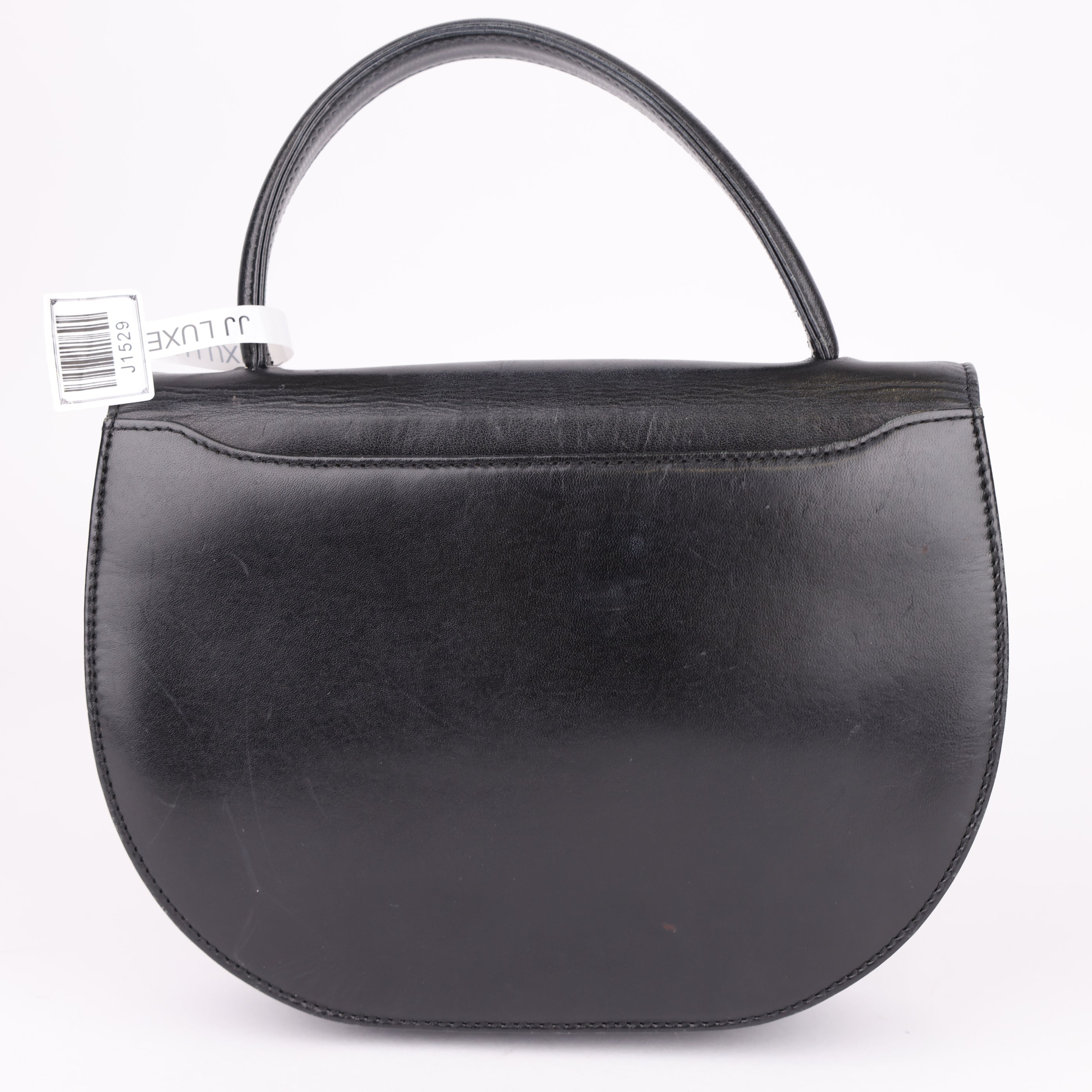 J1529 Givenchy Women's Bag Flap Leather Handbag in Navy- Pre Owned