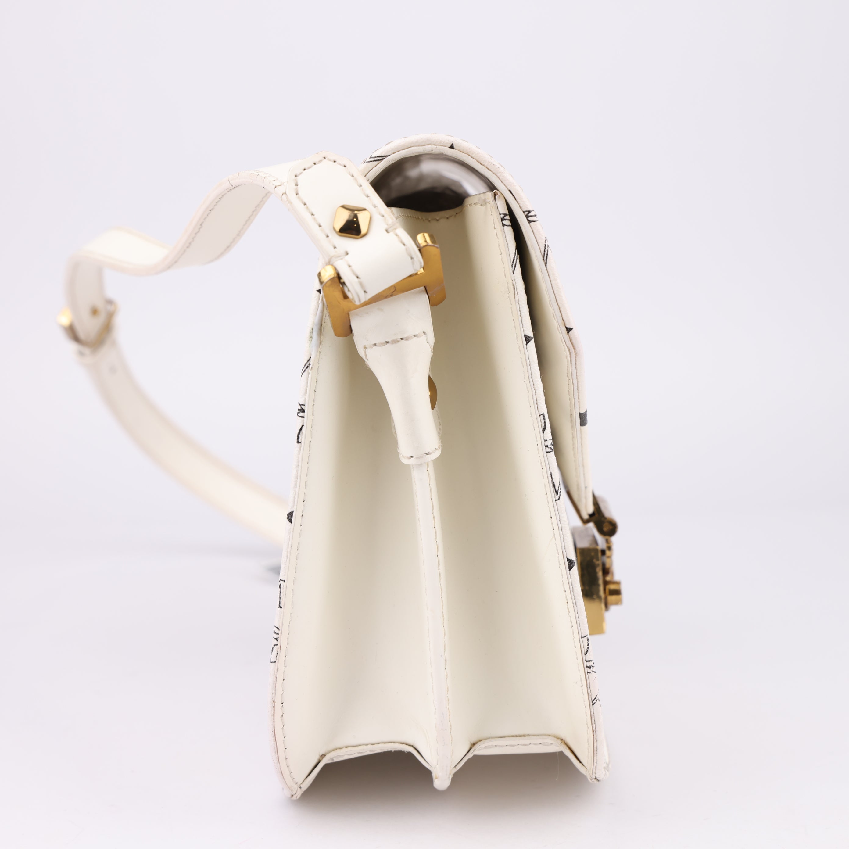 J1512 MCM Patricia Visetos Shoulder Bag- Pre Owned