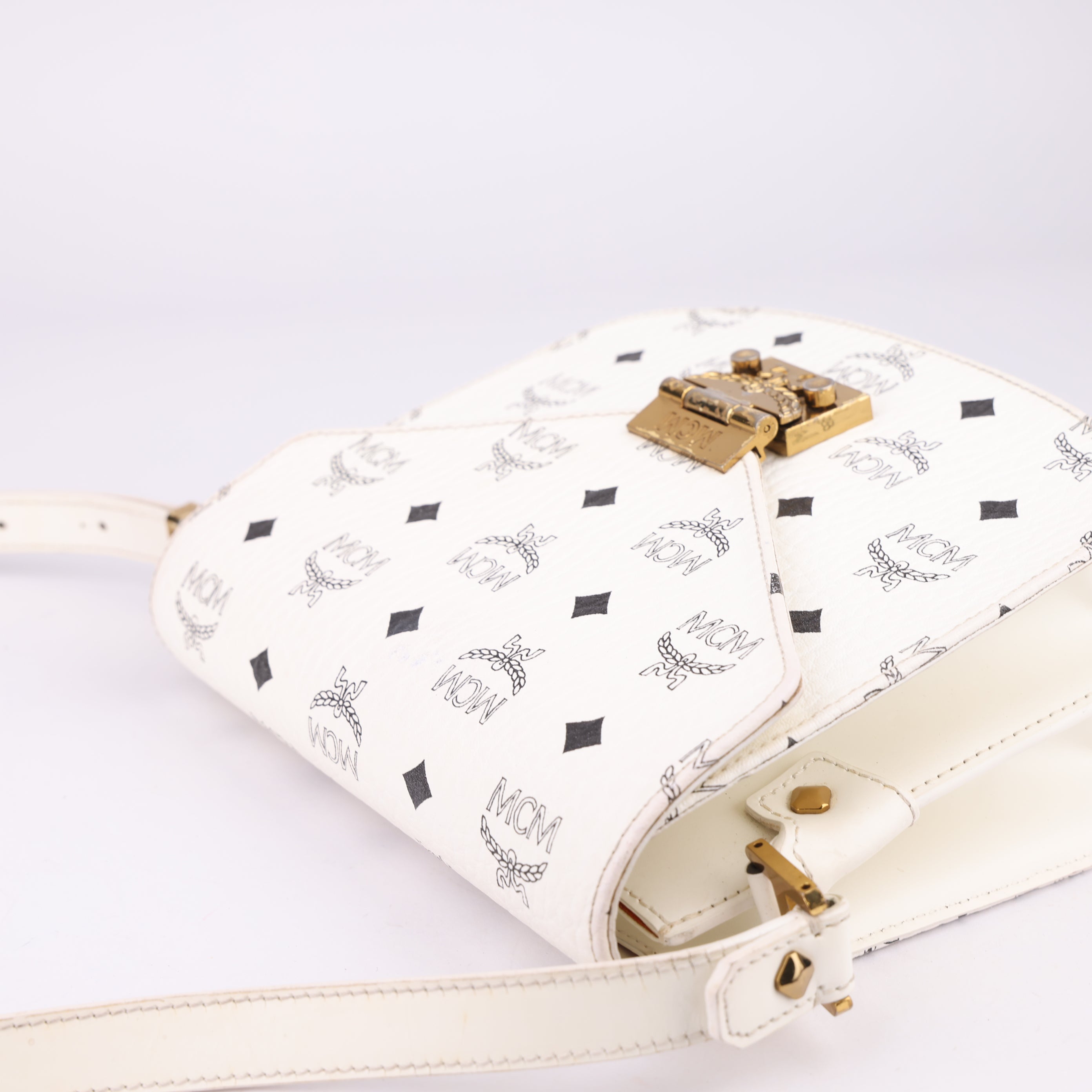 J1512 MCM Patricia Visetos Shoulder Bag- Pre Owned