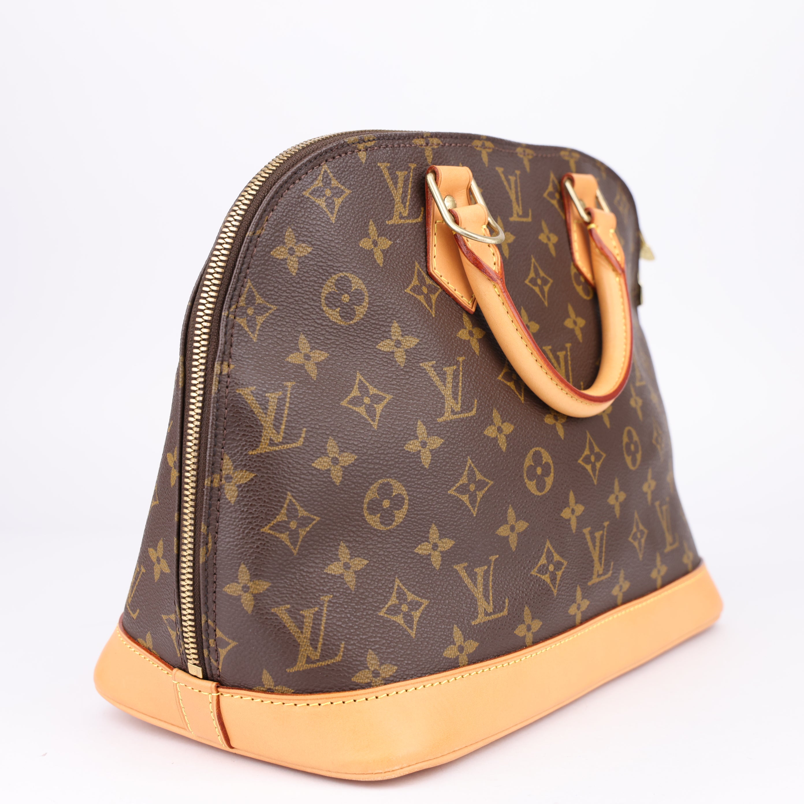 J1515 Louis Vuitton Brown Alma PM Bag- Pre Owned