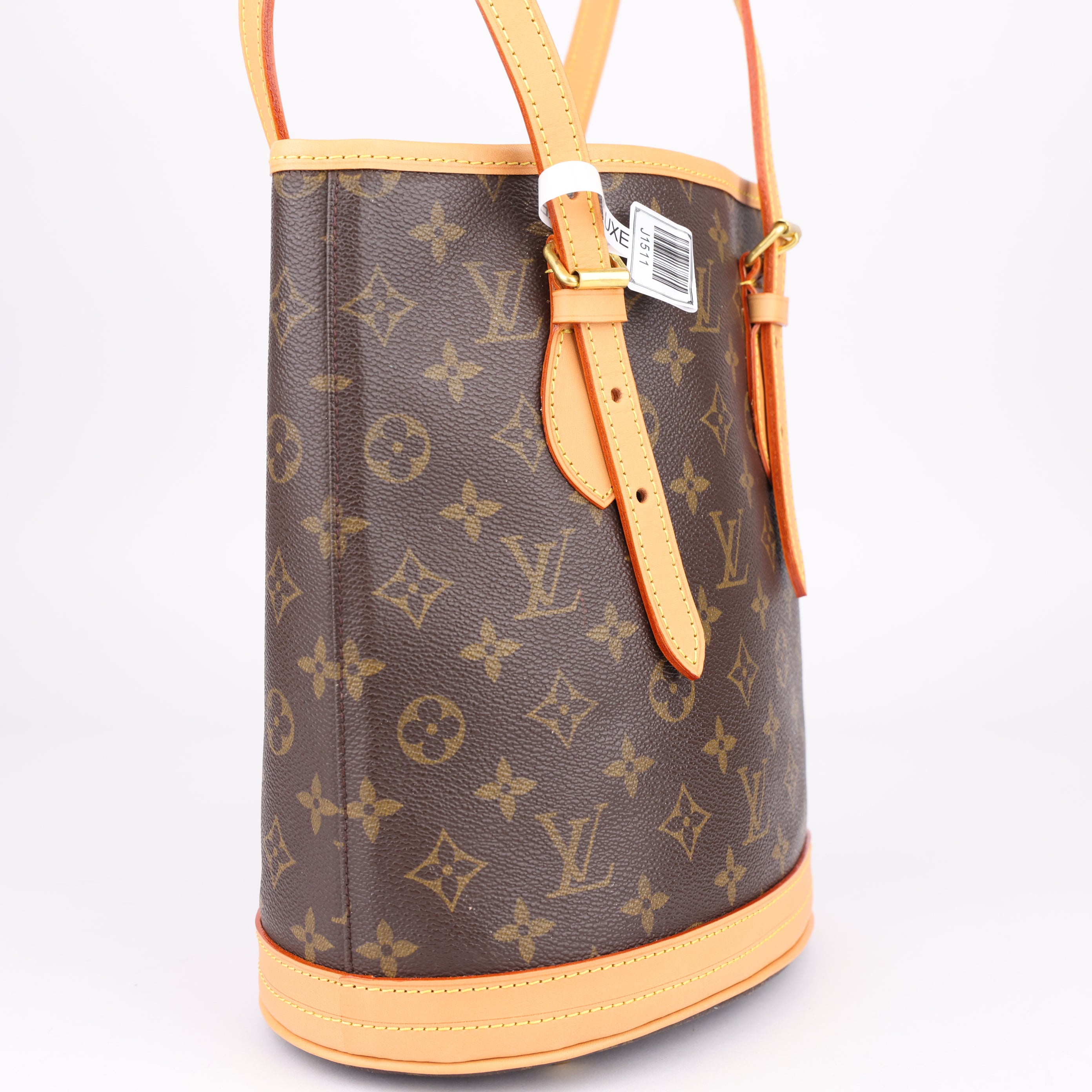 J1511 Louis Vuitton Petit Bucket Bag Monogram- Pre Owned