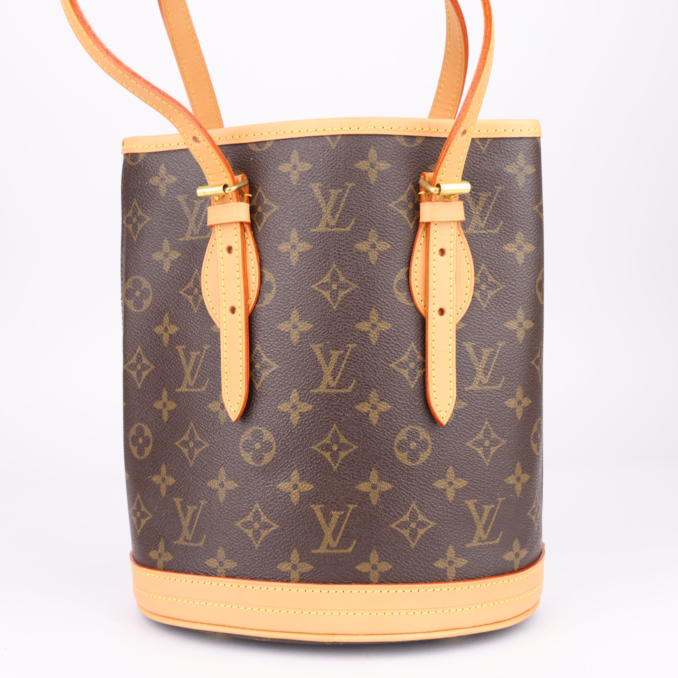 J1511 Louis Vuitton Petit Bucket Bag Monogram- Pre Owned
