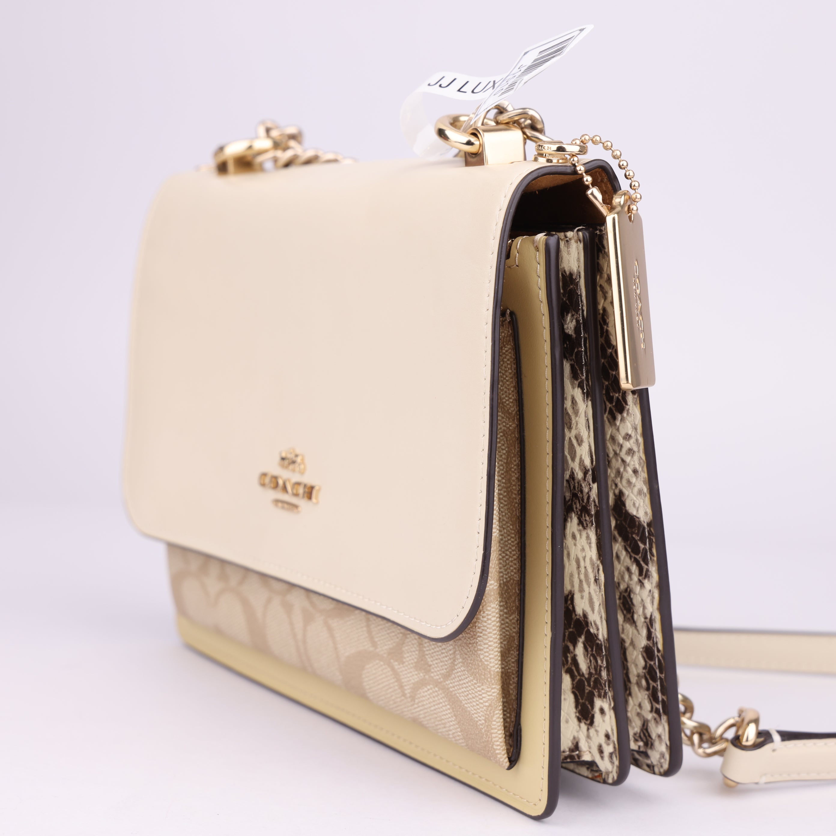 J1510 Coach Klare Crossbody Animal Print Multicolor Leather Bag- Pre Owned