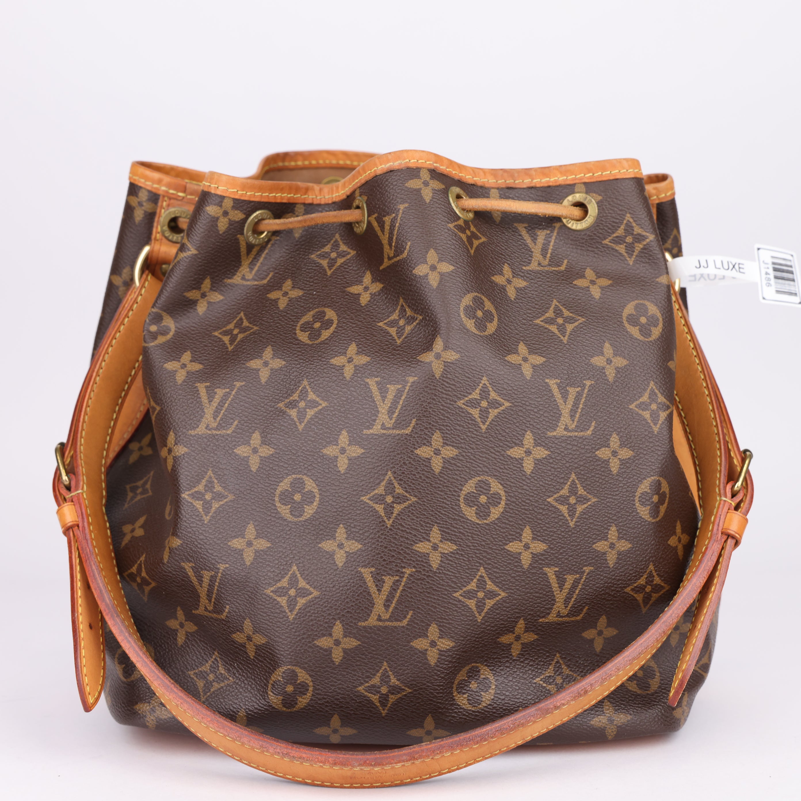 J1486 Louis Vuitton Petit Noe Handbag Monogram Canvas- Pre Owned