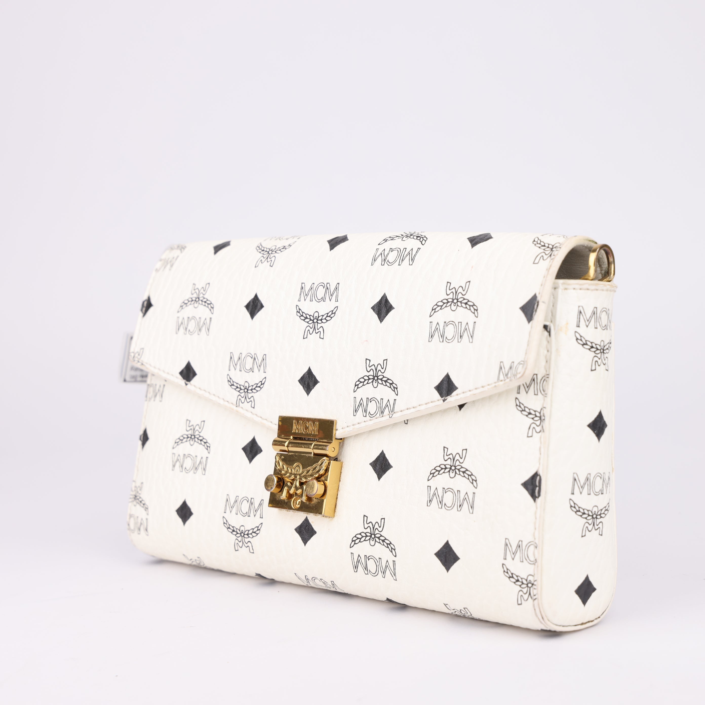 J1469 MCM Visetos Wallet On Chain- Pre Owned