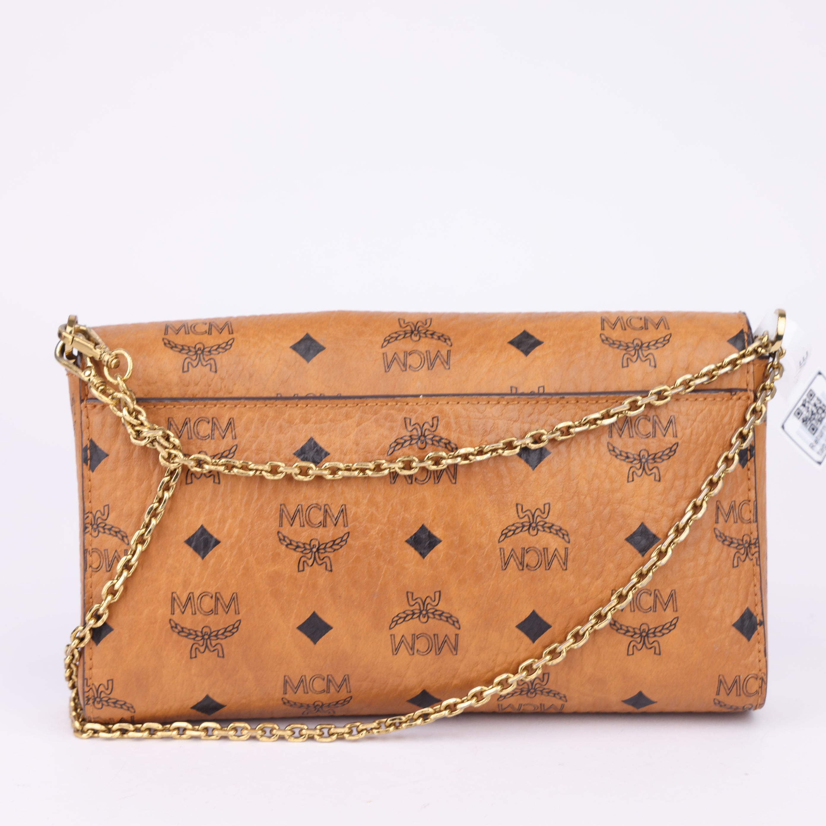 J1475 MCM Brown Visetos Crossbody Bag- Pre Owned