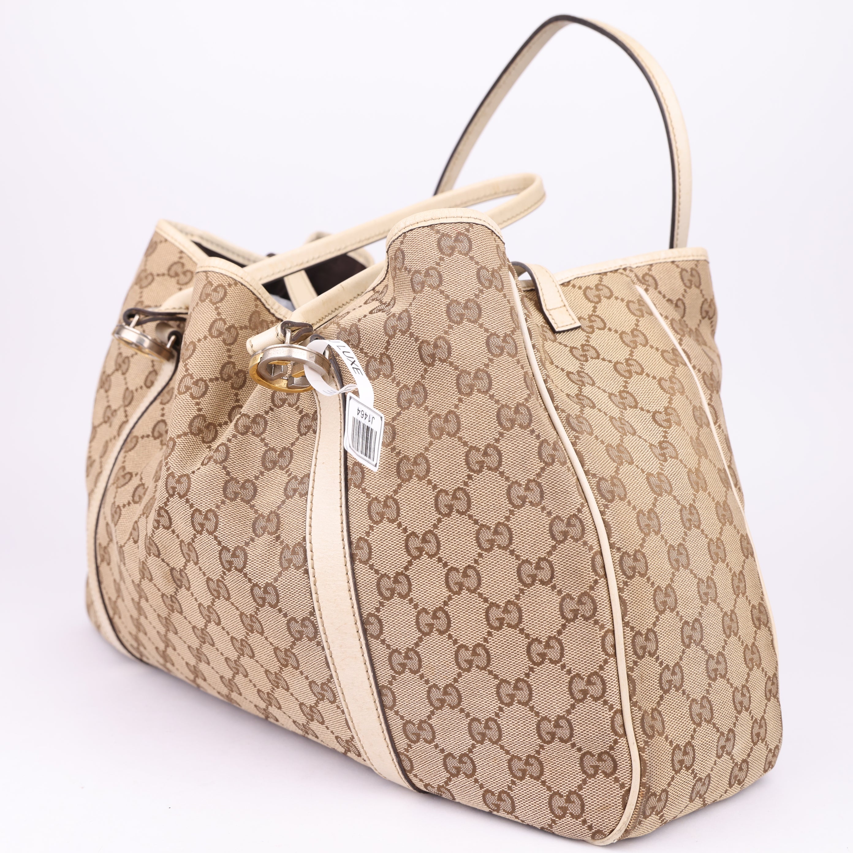 J1464 Gucci GG Canvas Twins Tote Bag- Pre Owned