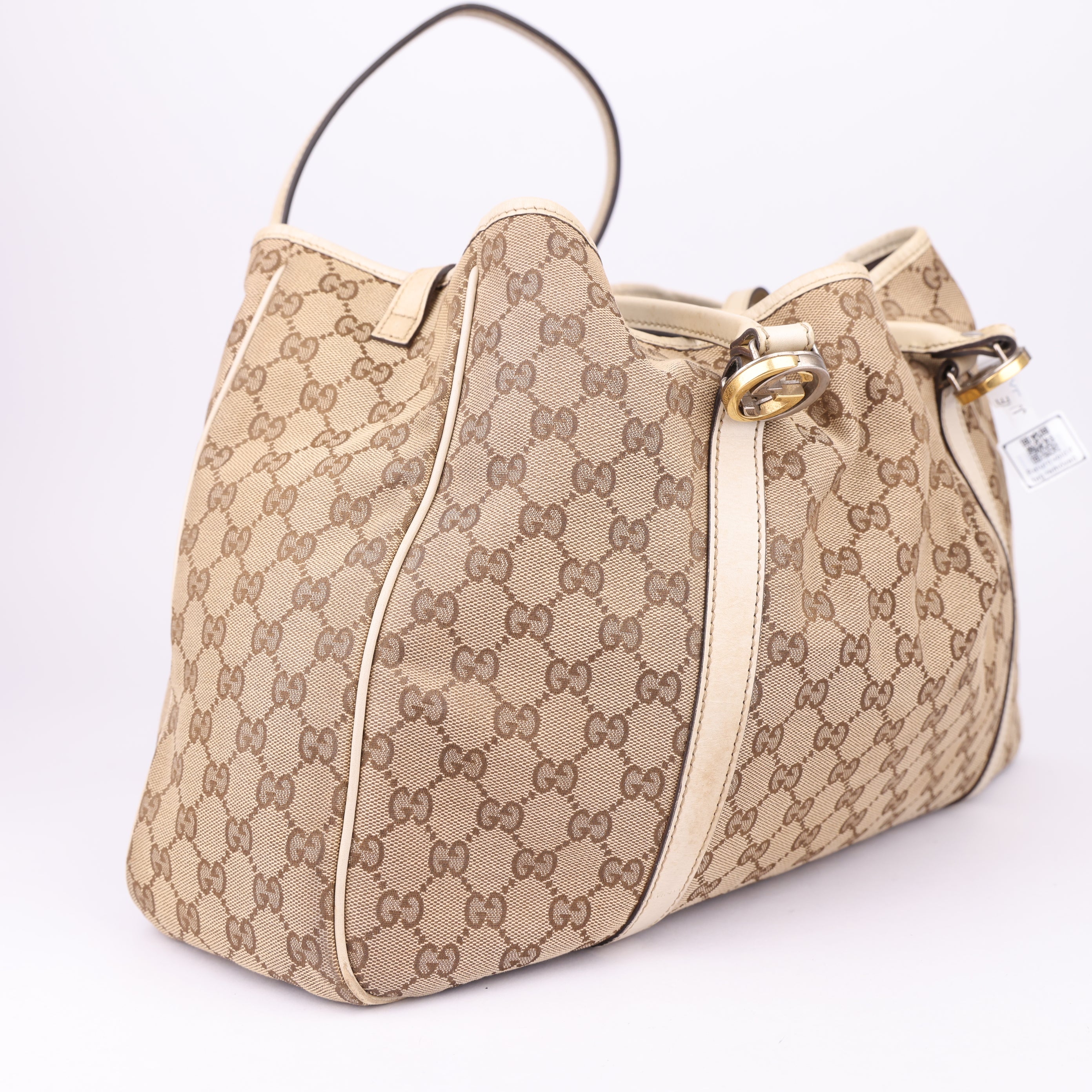 J1464 Gucci GG Canvas Twins Tote Bag- Pre Owned