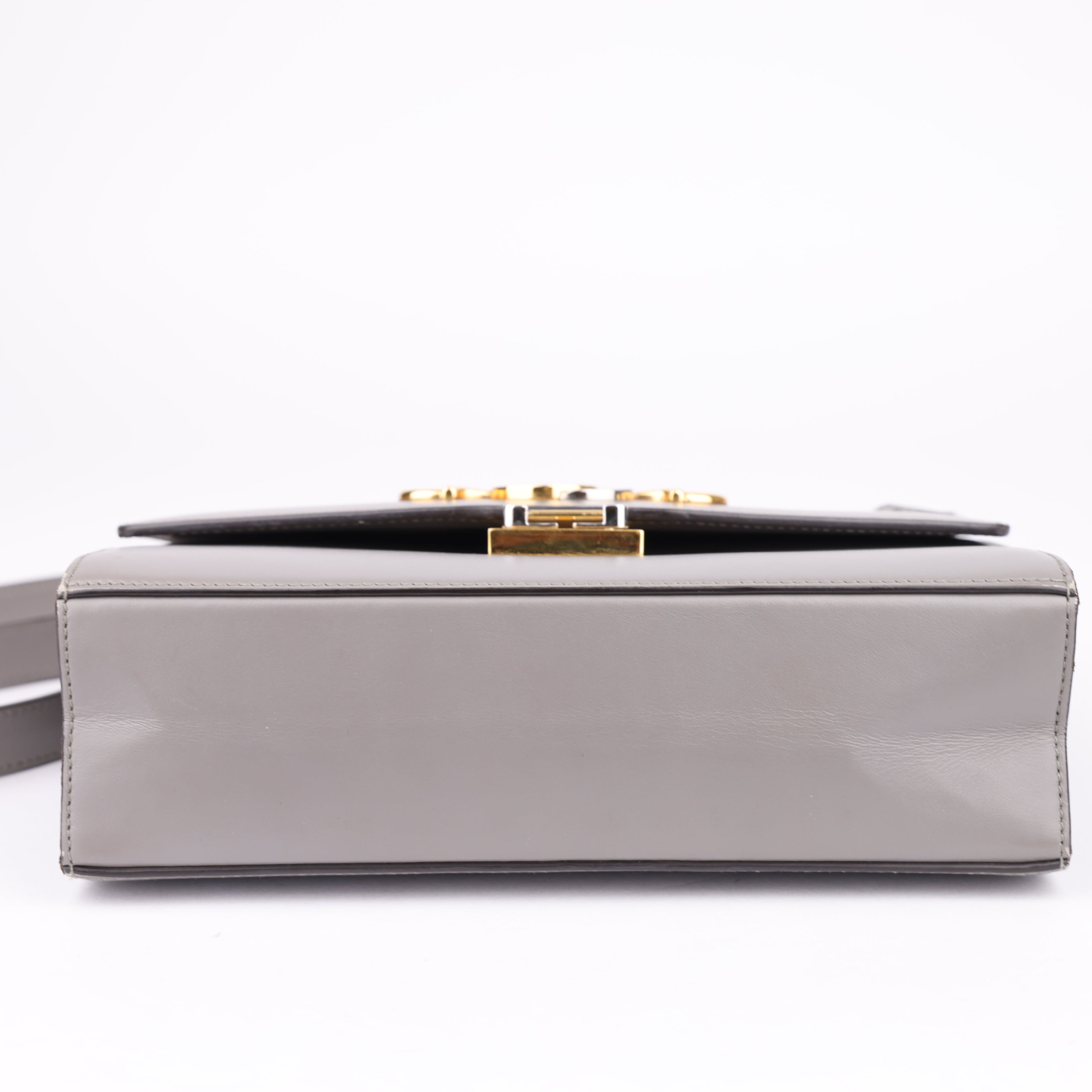 J1495 Gucci Zumi Leather Shoulder Bag Brown- Pre Owned