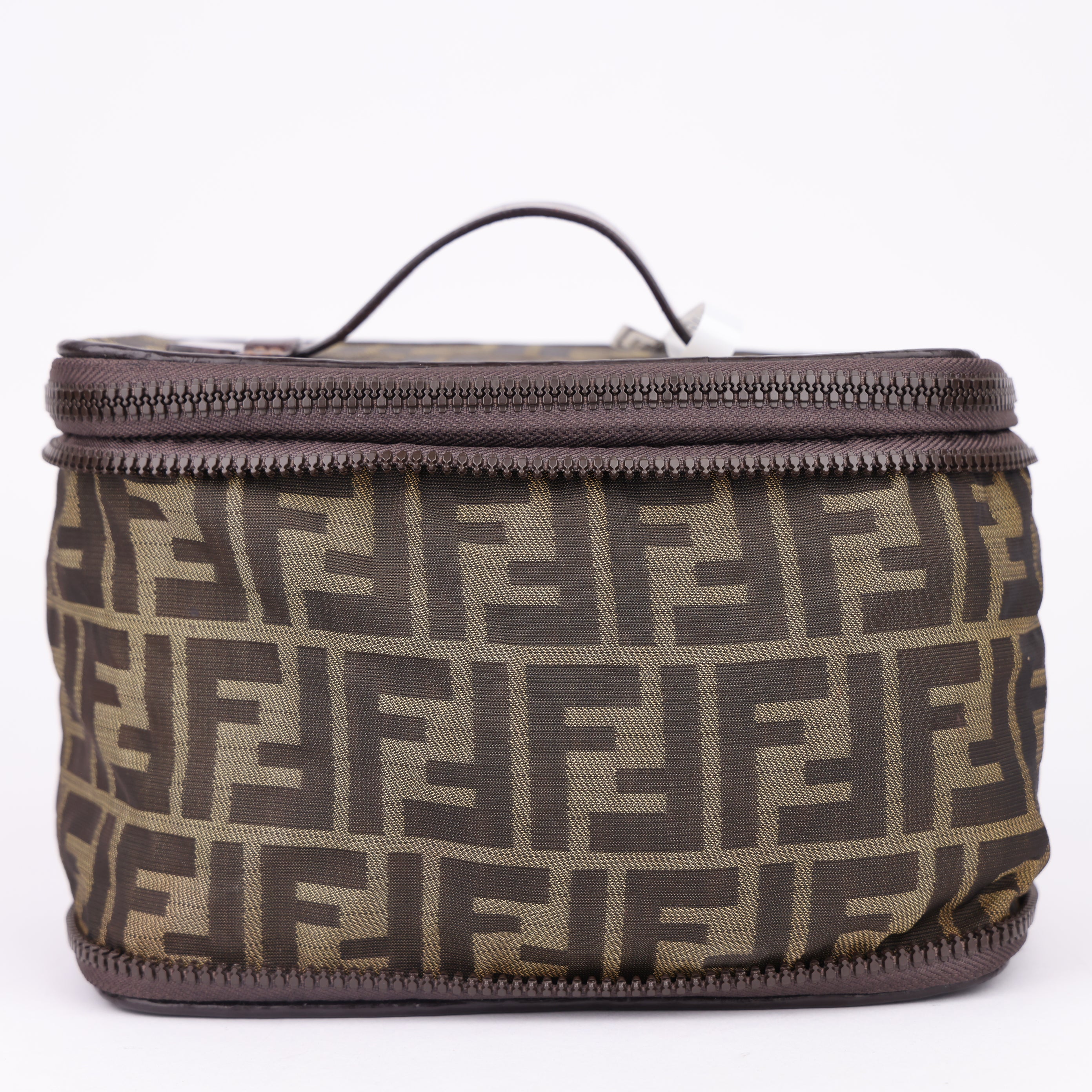 J1498 Fendi Vintage Zucca Cosmetic Bag- Pre Owned