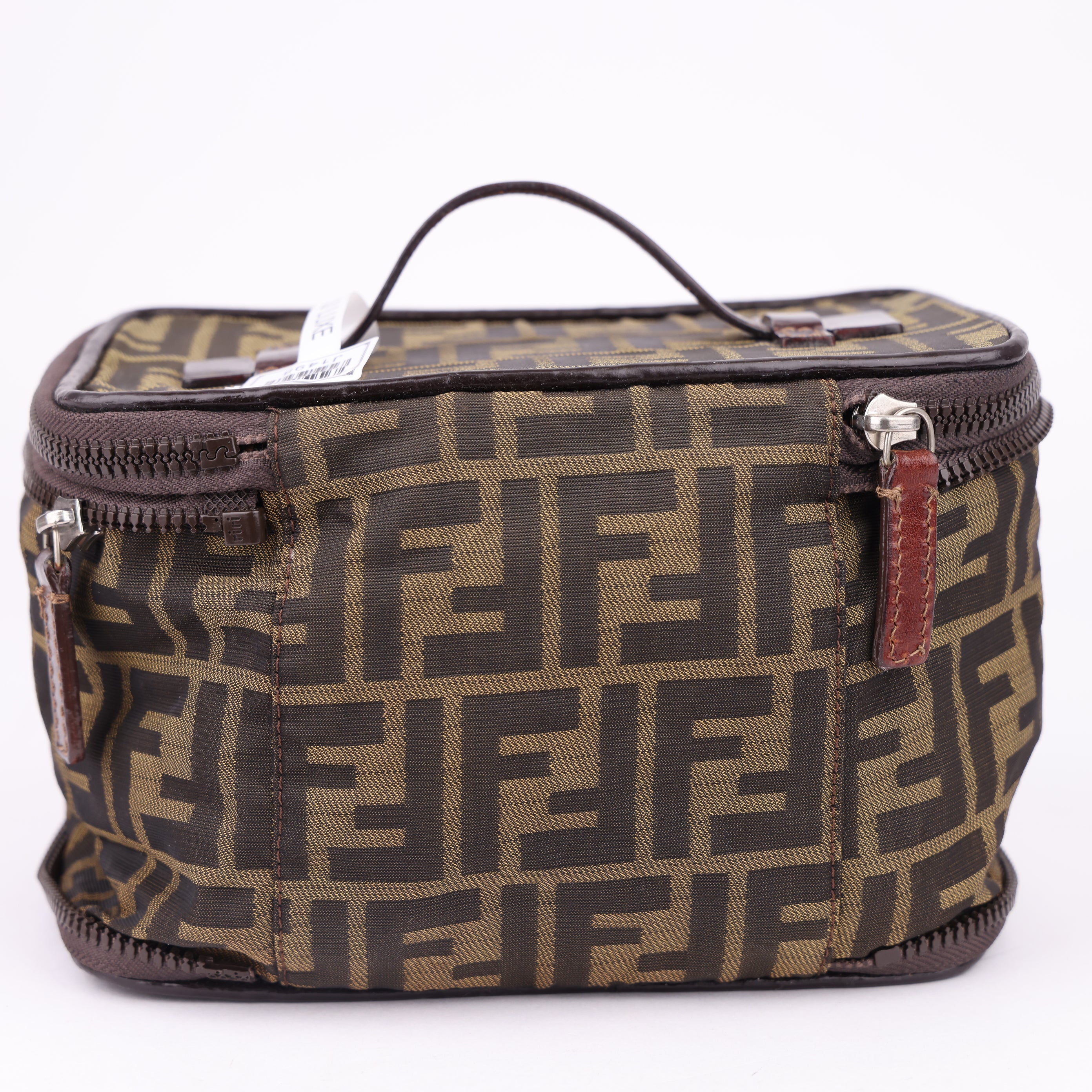 J1498 Fendi Vintage Zucca Cosmetic Bag- Pre Owned