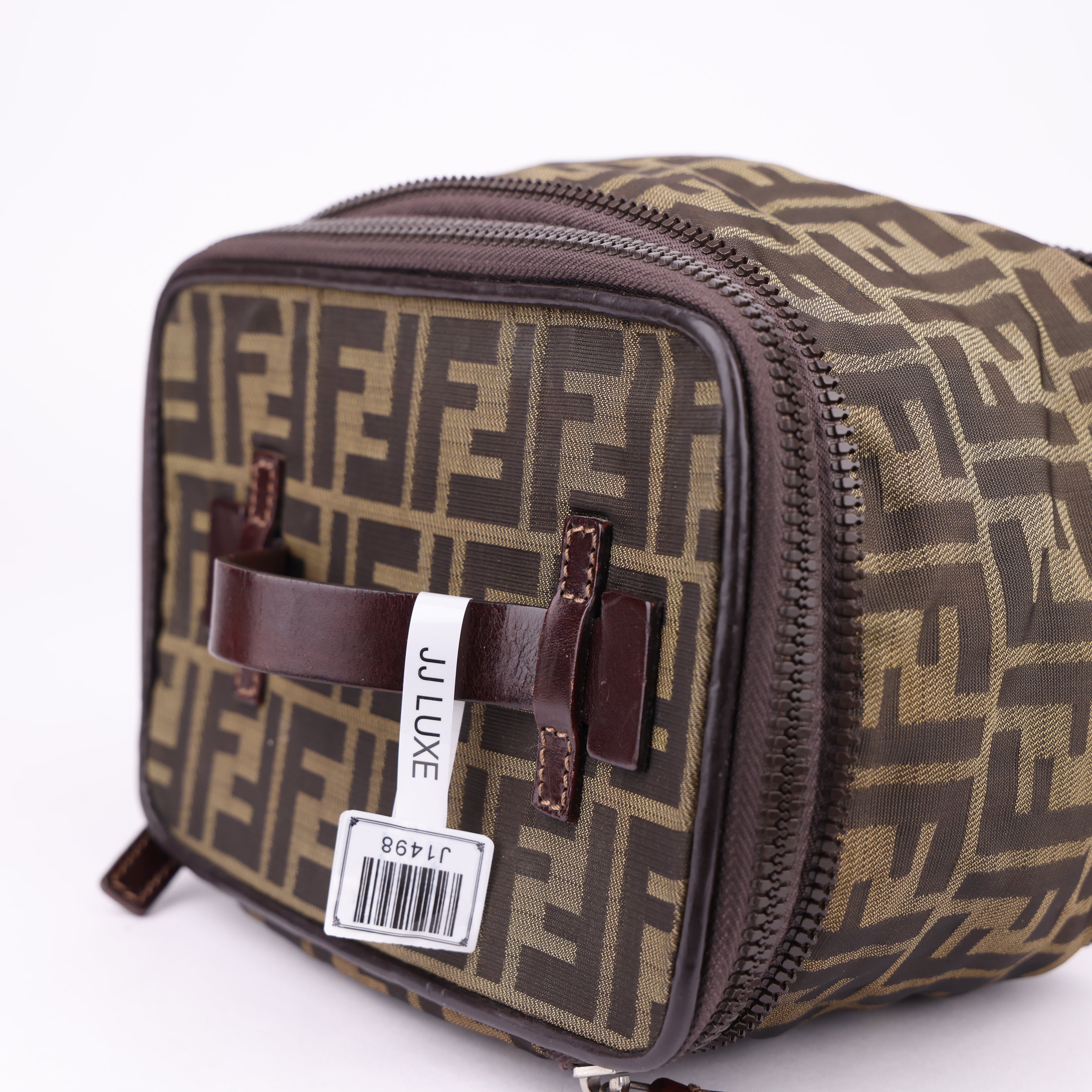 J1498 Fendi Vintage Zucca Cosmetic Bag- Pre Owned