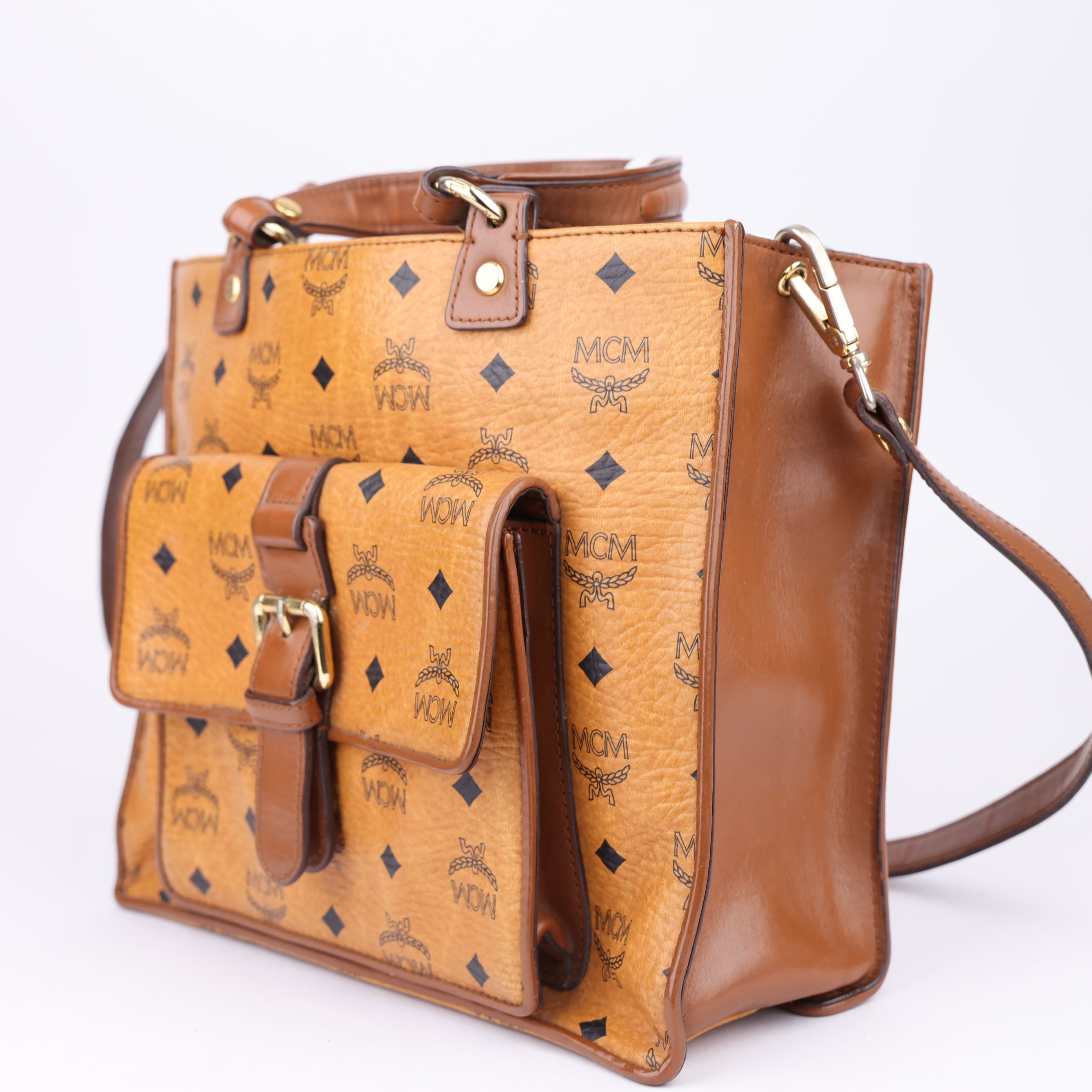 J1497 MCM Two Way Bag- Pre Owned