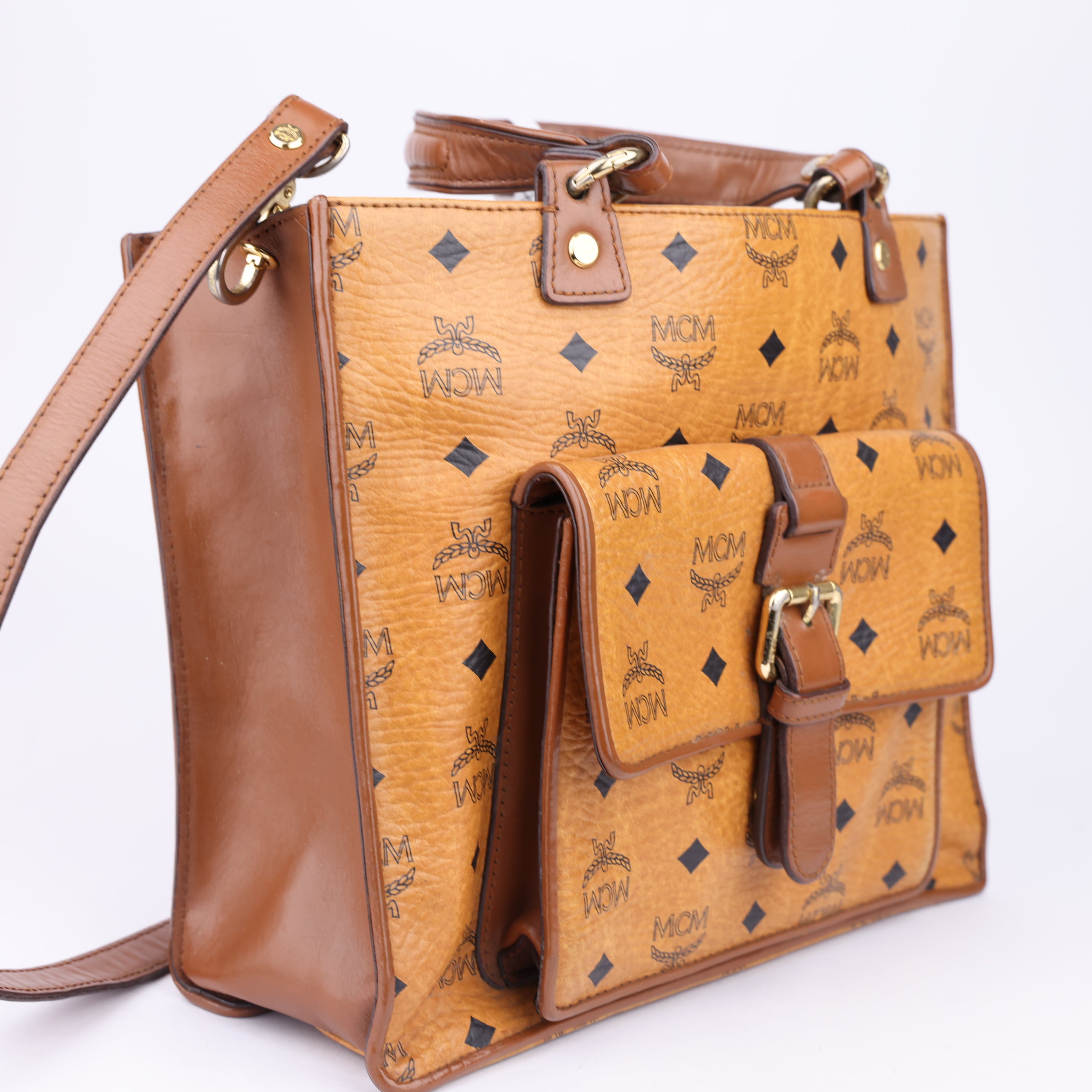 J1497 MCM Two Way Bag- Pre Owned