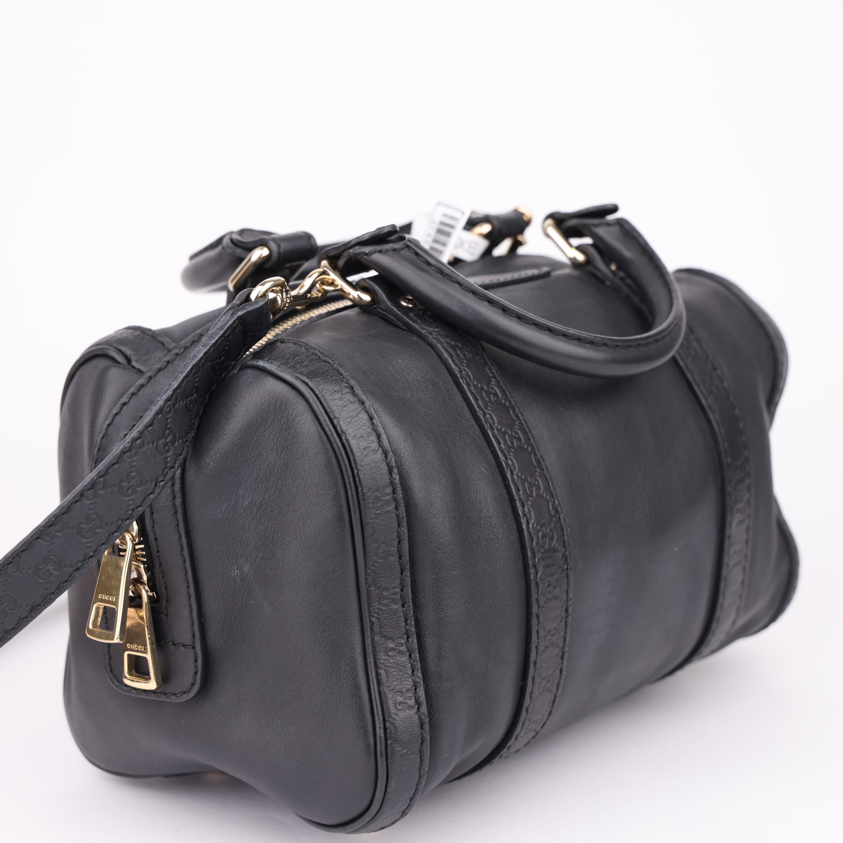 J1455 Gucci Black Leather Medium Joy Boston Bag- Pre Owned