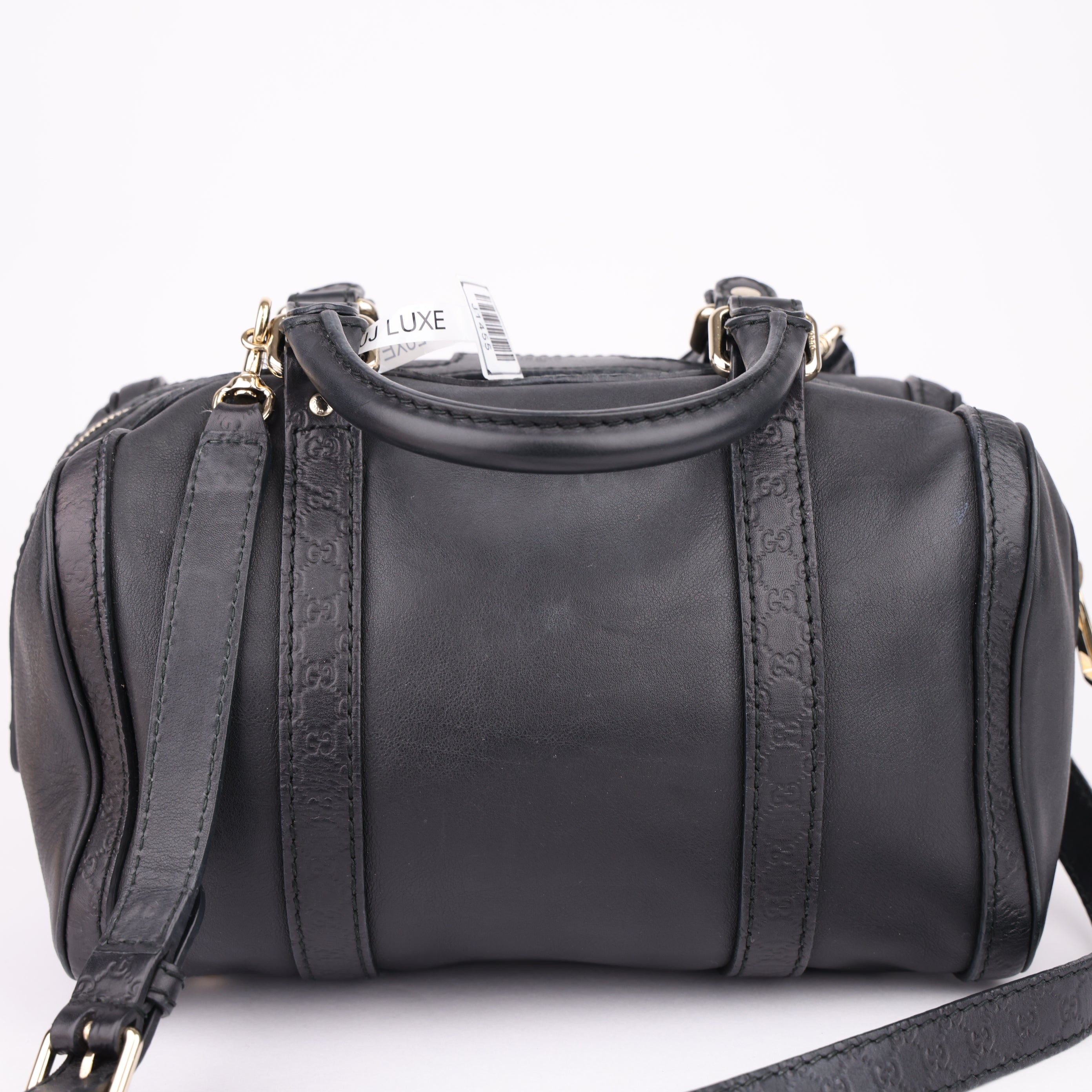 J1455 Gucci Black Leather Medium Joy Boston Bag- Pre Owned