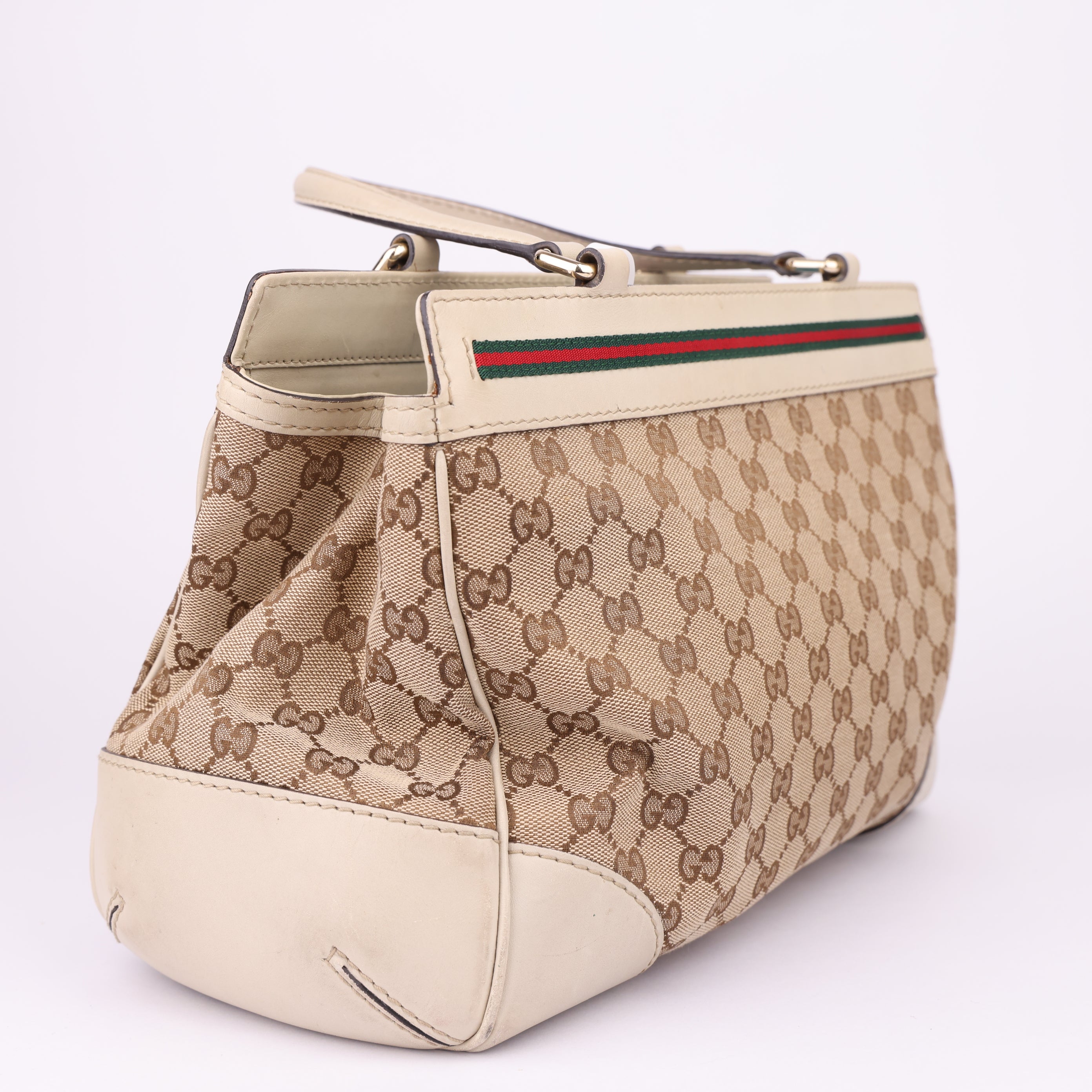 J1461 Gucci Mayfair Medium GG Canvas Shoulder Bag- Pre Owned