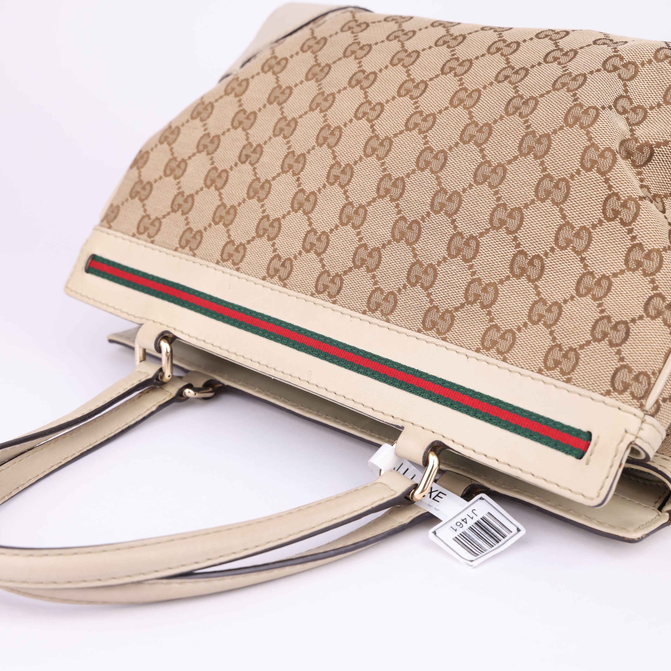 J1461 Gucci Mayfair Medium GG Canvas Shoulder Bag- Pre Owned