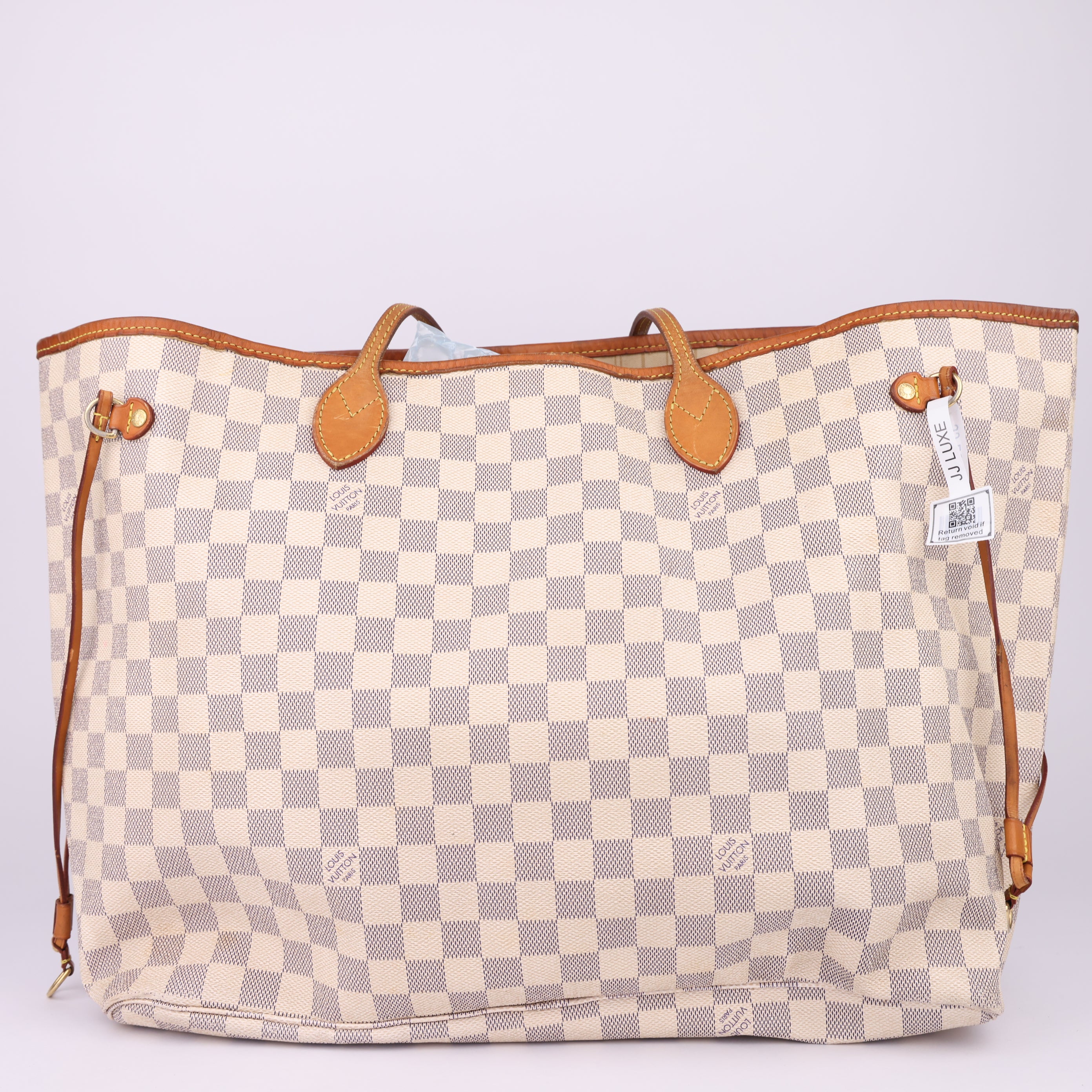 J1446 Louis Vuitton Neverfull GM Damier Azur tote- Pre Owned