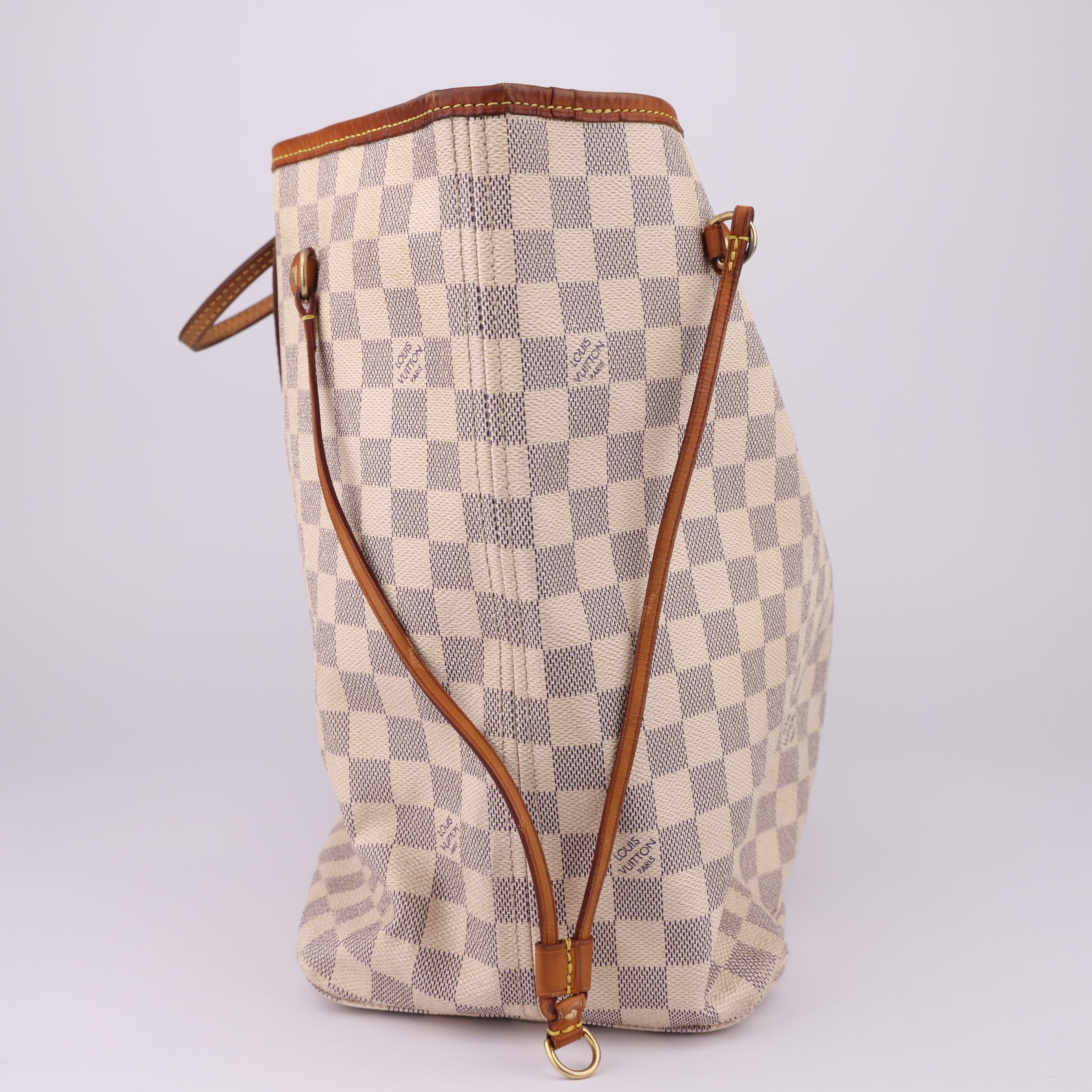 J1446 Louis Vuitton Neverfull GM Damier Azur tote- Pre Owned
