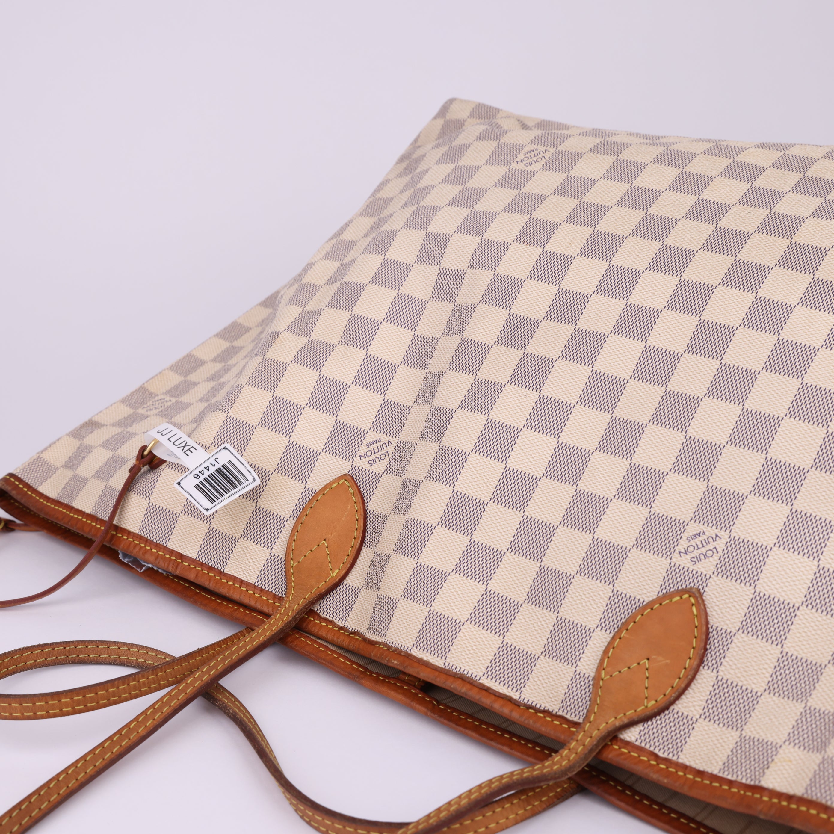 J1446 Louis Vuitton Neverfull GM Damier Azur tote- Pre Owned