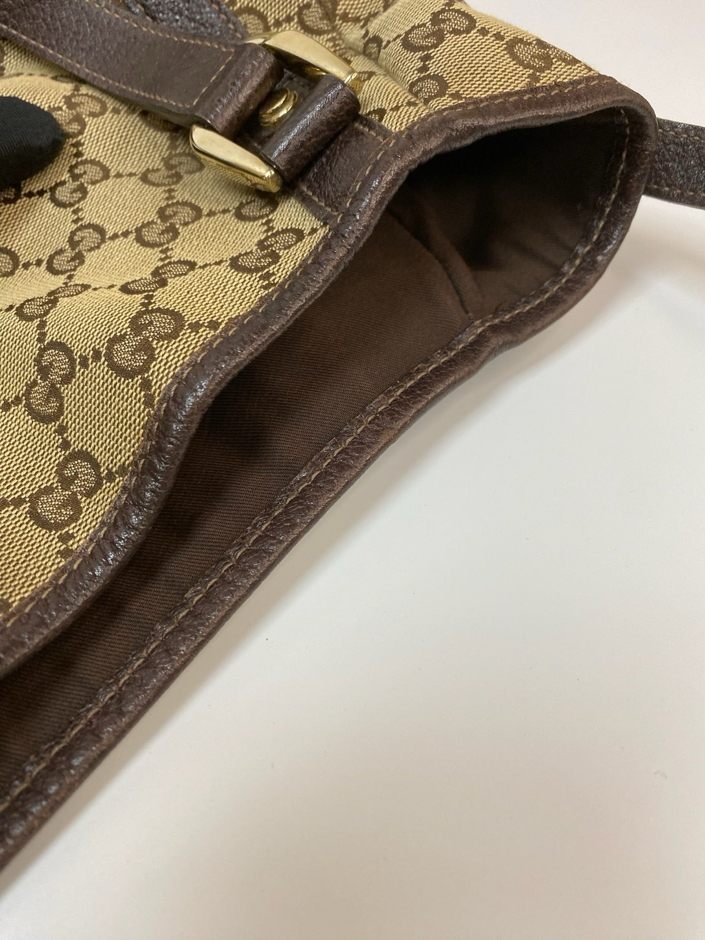 J2872 Gucci Shoulder Bag Monogram Abbey Shoulder Bsg Brown | Pre-Owned Brown Canvas/Monogram
