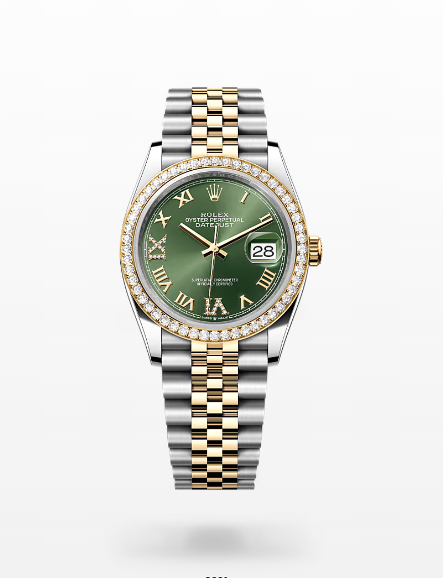Rolex Datejust Green Dial Jubliee 36mm 126283RBR