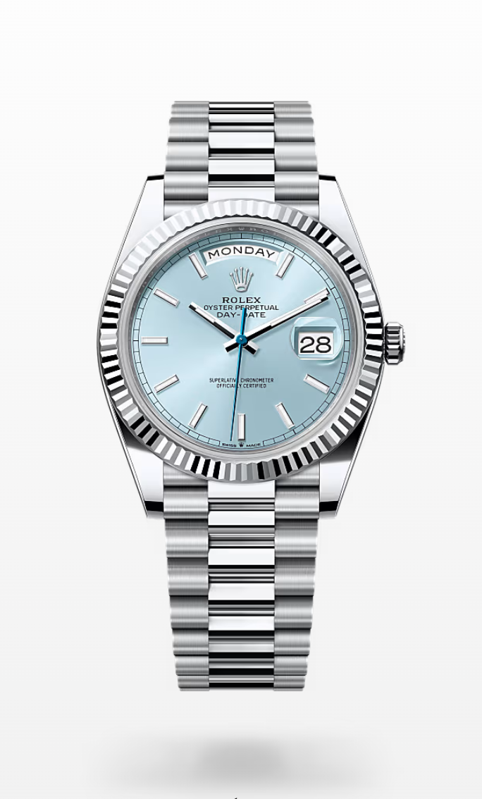 Rolex Day-Date Ice Blue Diamond Dial 40mm 228236