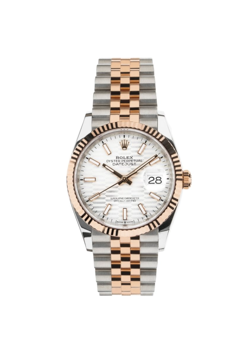 Rolex Datejust Silver Fluted Motif Jubilee 36mm 126231