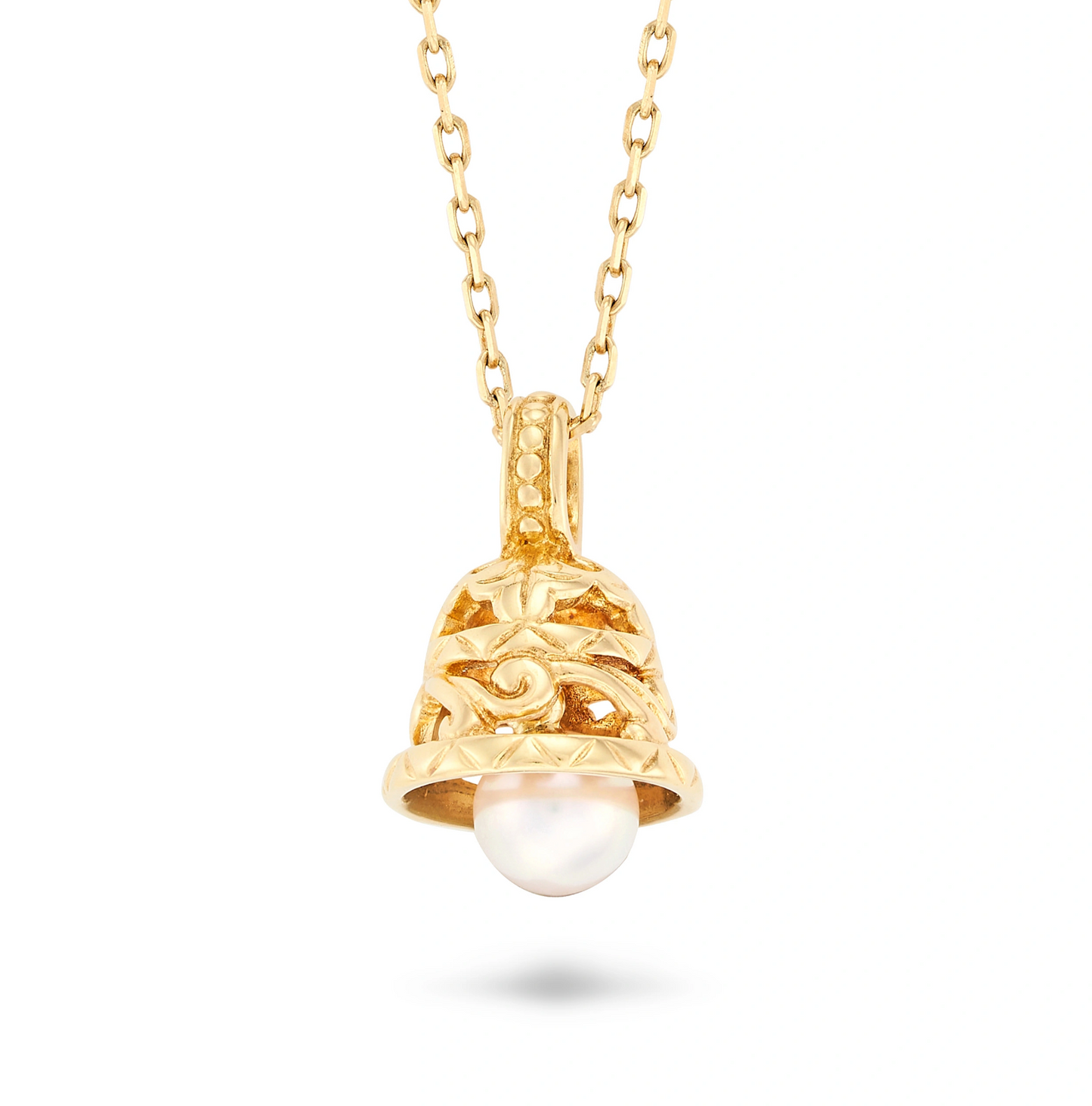 MIKIMOTO, A PEARL BELL PENDANT NECKLACE