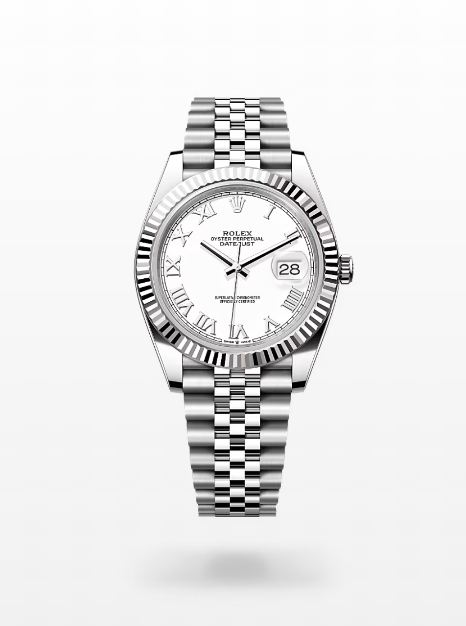 Rolex Datejust White Rom 41mm 126334
