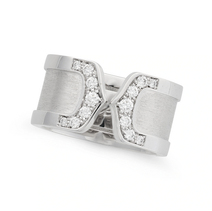 CARTIER, A DIAMOND C DE CARTIER RING