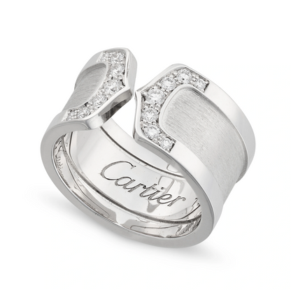 CARTIER, A DIAMOND C DE CARTIER RING