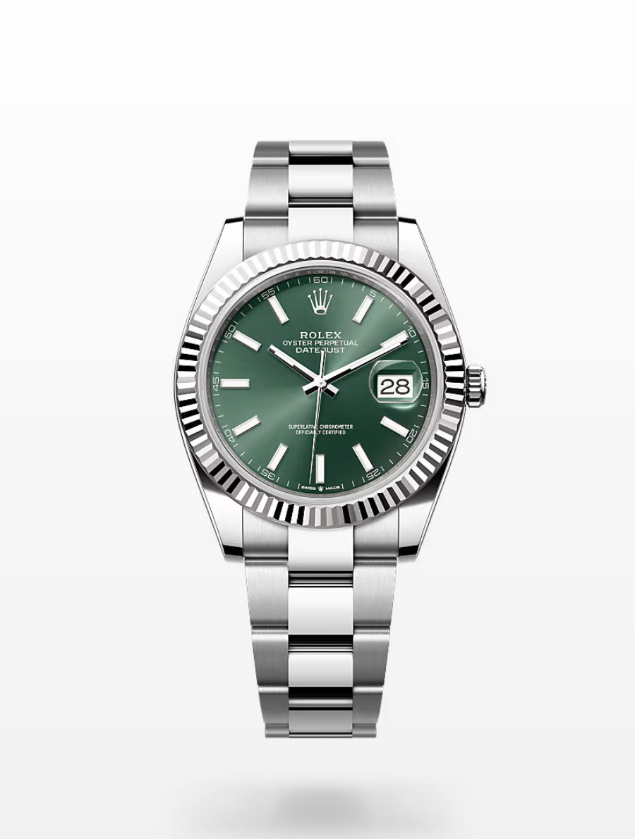 Rolex Datejust Mint Green Index 41mm 126334