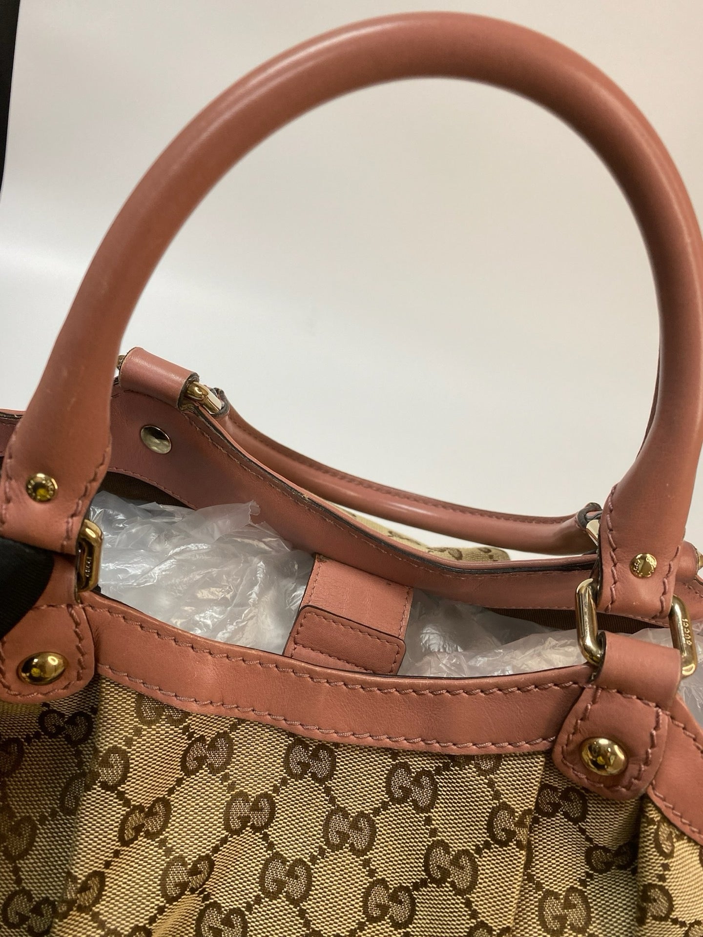 J2868 Gucci Shoulder Bag Monogram Sukey Hobo Shoulder bag | Pre-Owned Brown Canvas/Monogram