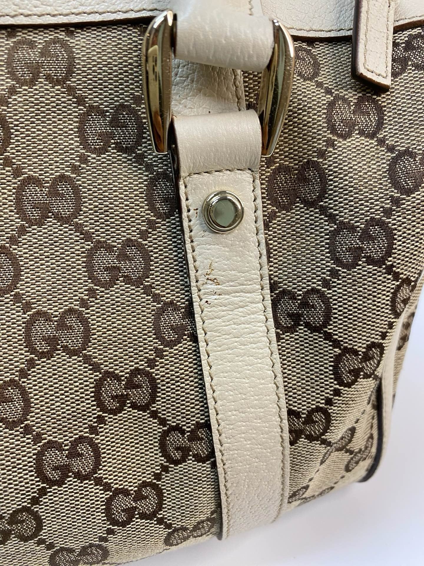 J2975 Gucci Top Handle Bag Vintage Gucci Abbey Boston Handbag | Pre-Owned