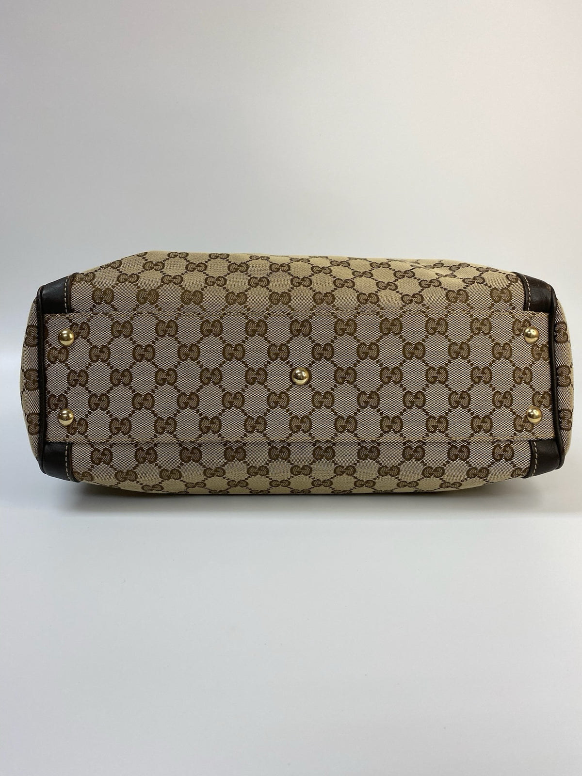 J2866 Gucci Tote Bag GG Canvas Trophy Tote Bag | Pre-Owned Canvas GG Monogram