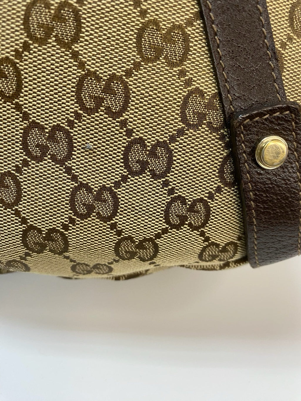 J2872 Gucci Shoulder Bag Monogram Abbey Shoulder Bsg Brown | Pre-Owned Brown Canvas/Monogram