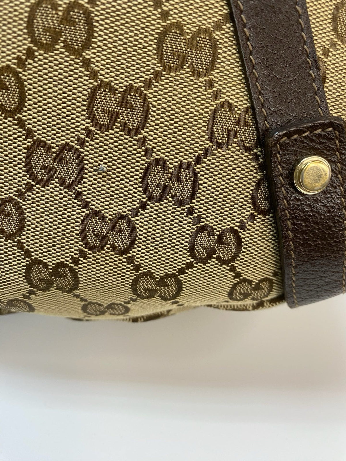 J2872 Gucci Shoulder Bag Monogram Abbey Shoulder Bsg Brown | Pre-Owned Brown Canvas/Monogram