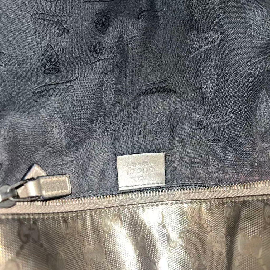 C2668 Gucci Tote Bag GG Imprimé Large | Pre-Owned Very Good Light Purple Polyvinyl chloride (PVC) GG Imprimé