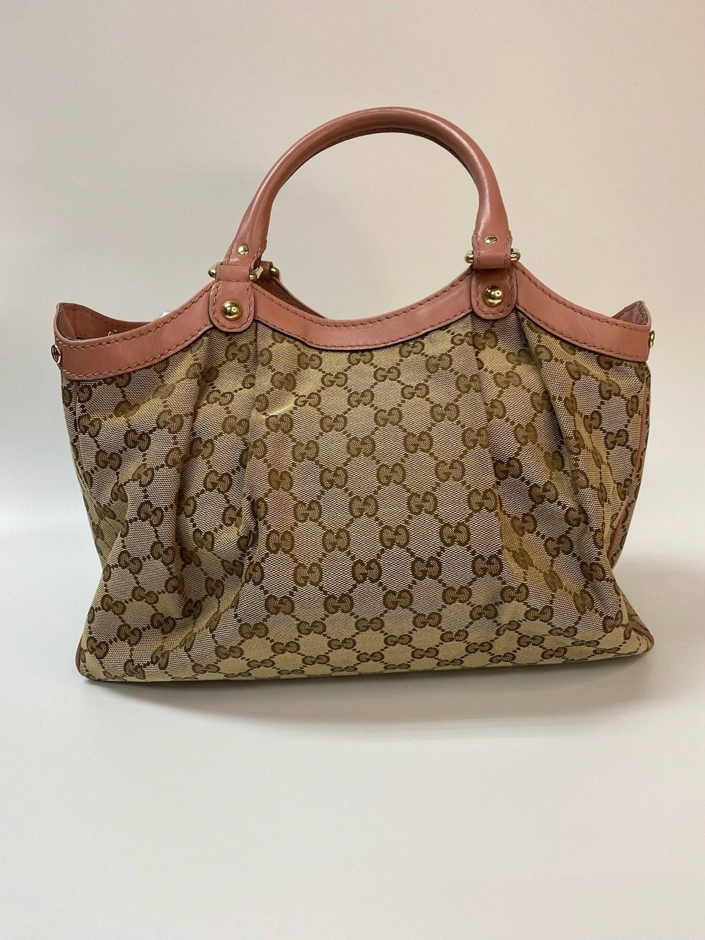 J2868 Gucci Shoulder Bag Monogram Sukey Hobo Shoulder bag | Pre-Owned Brown Canvas/Monogram