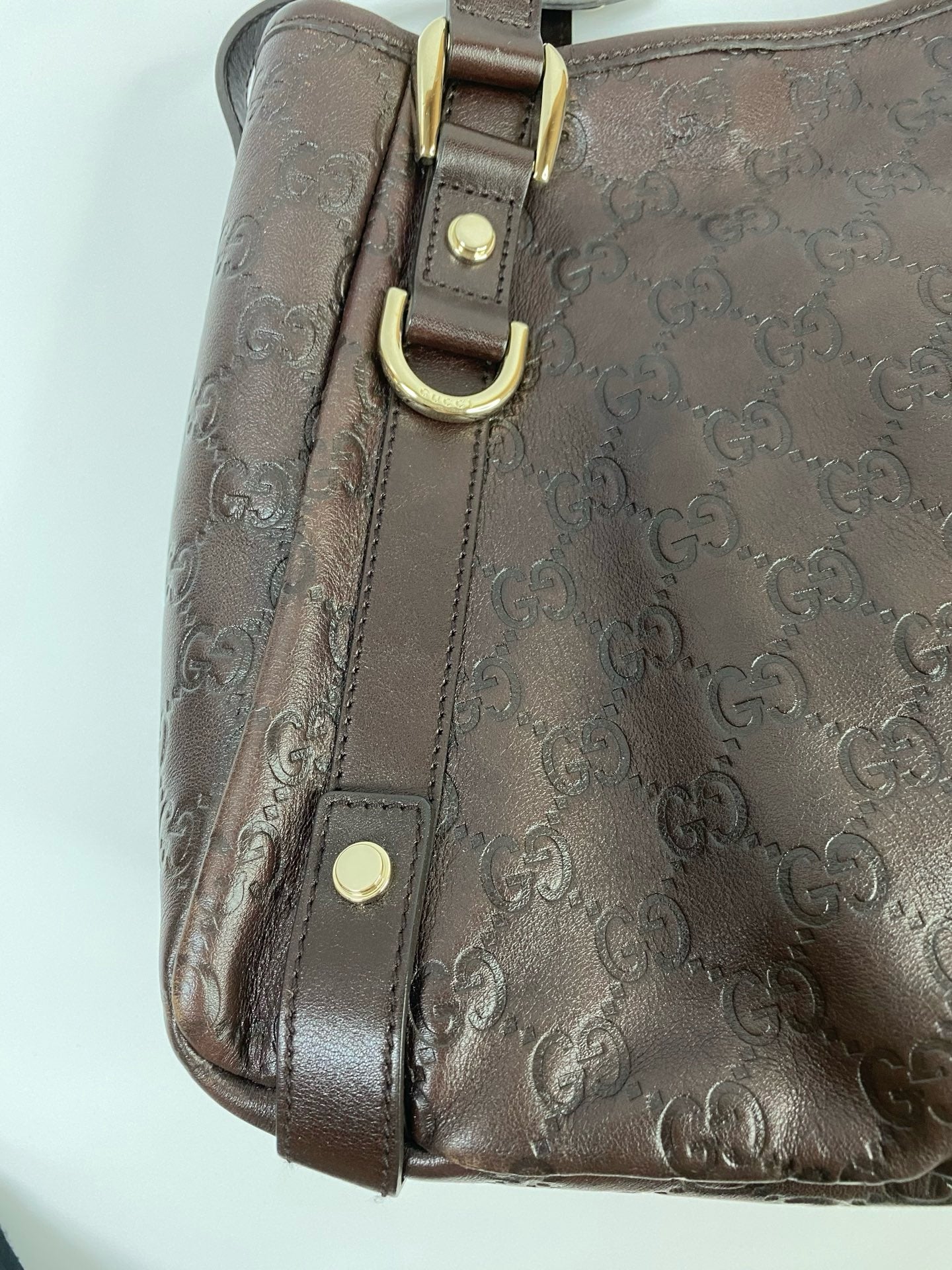 J2949 Gucci Shoulder Bag Abbey Bag Marrom Original | Pre-OwneBrown
