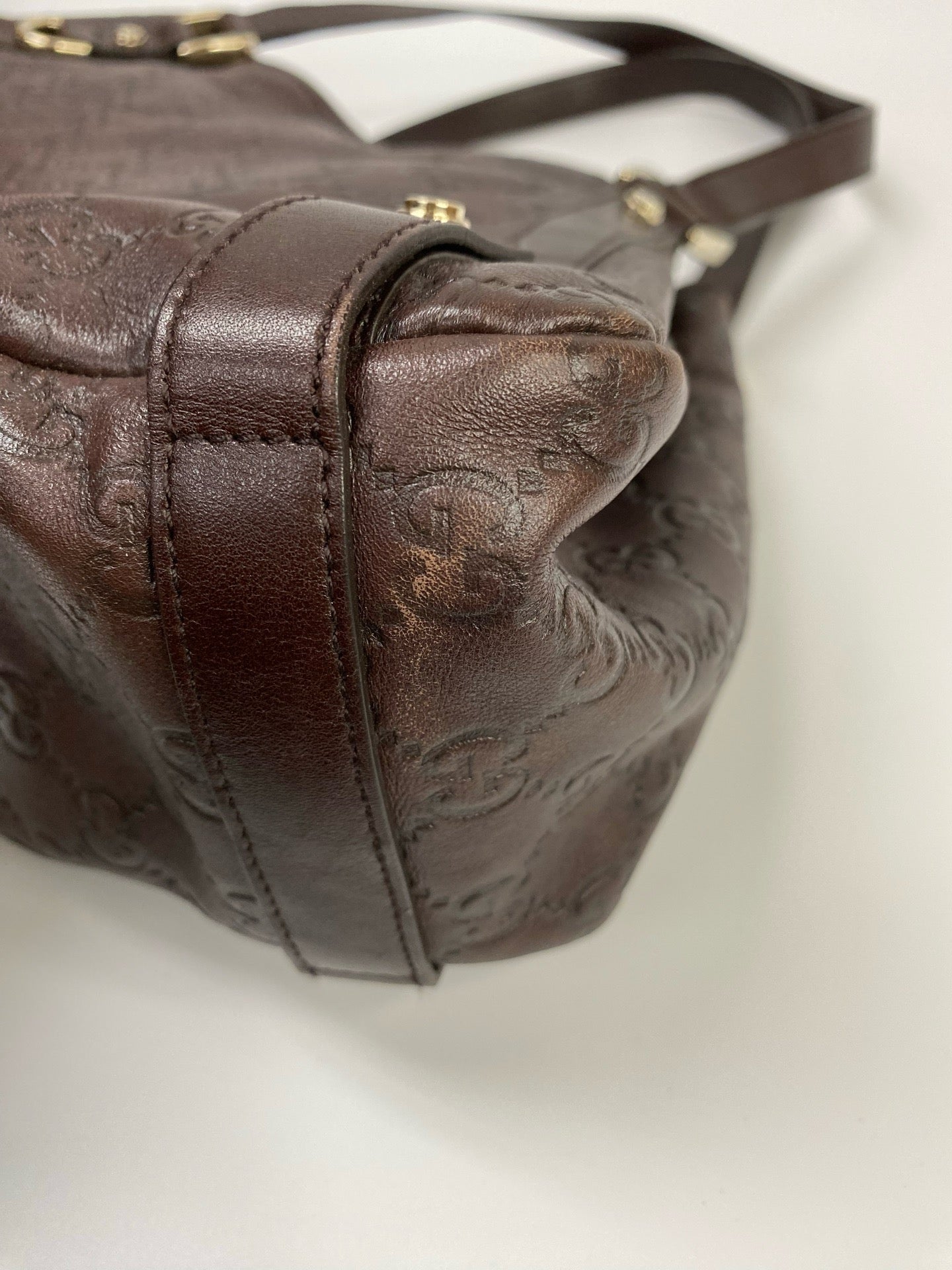 J2949 Gucci Shoulder Bag Abbey Bag Marrom Original | Pre-OwneBrown