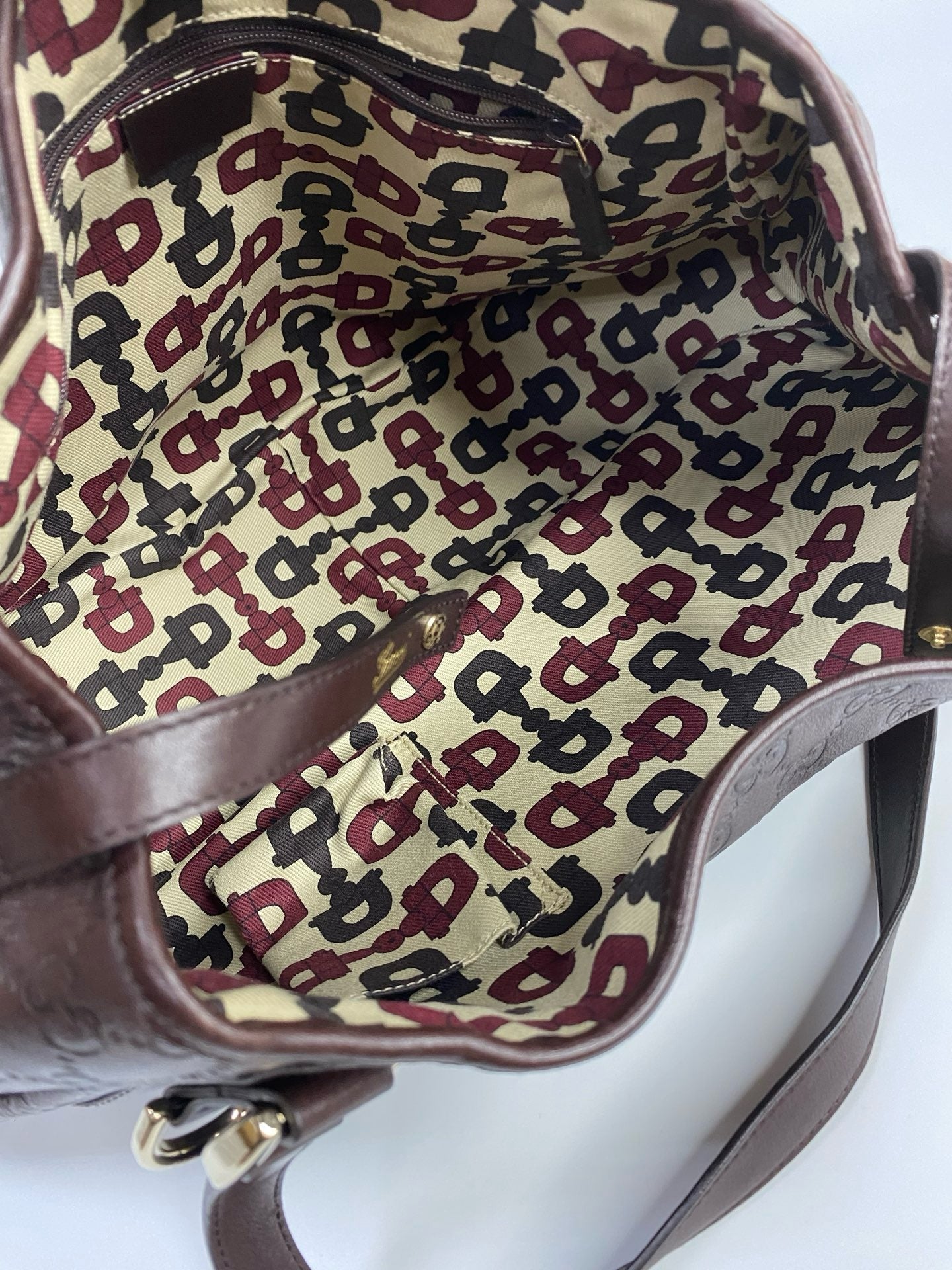 J2949 Gucci Shoulder Bag Abbey Bag Marrom Original | Pre-OwneBrown