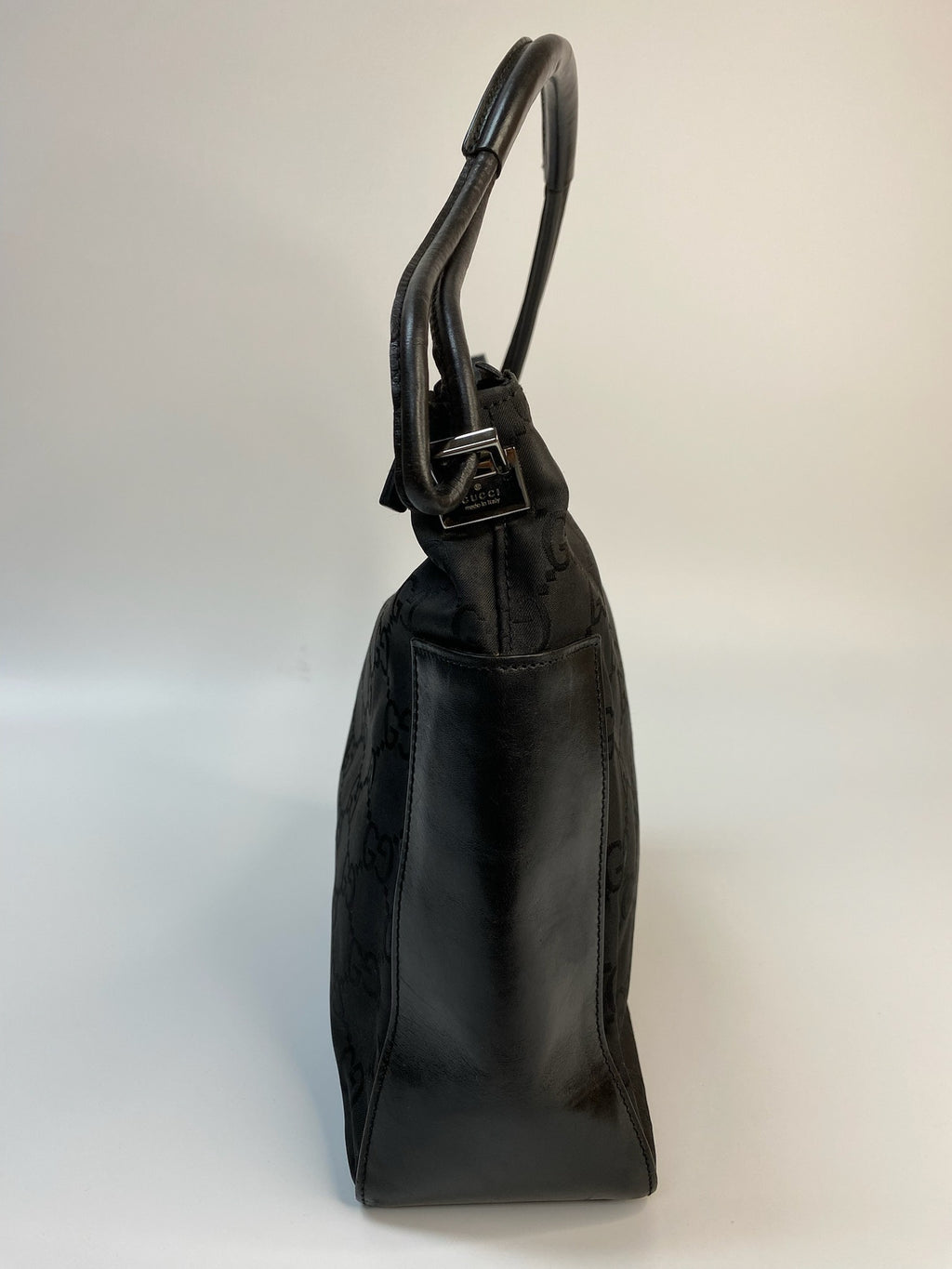 J1116# Gucci Top Handle Bag Nylon Loop Shoulder Bag | Pre-Owned Like New Nylon