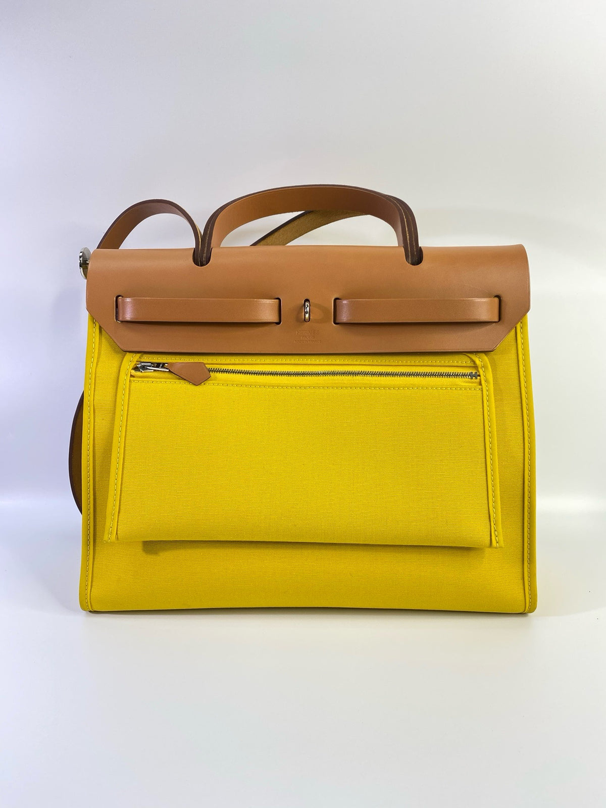 J2856 Hermes Shoulder Bag herbag Zip 31 | Pre-Owned Canvas, Leather