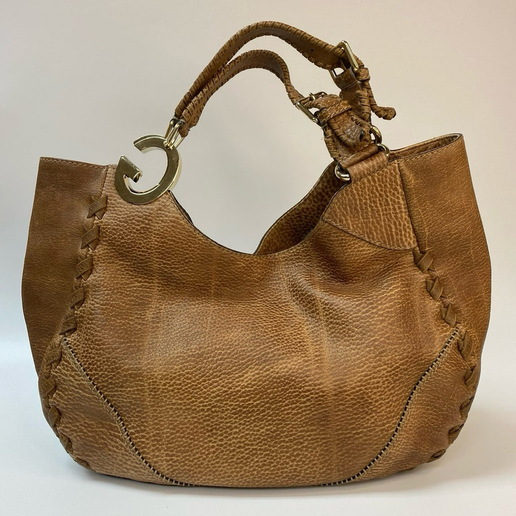 J2880 Gucci Shoulder Bag Fendi Zucchino Cnavas FF Double Flap Shoulder Bag | Pre-Owned Brown Canvas/Zucchino FF
