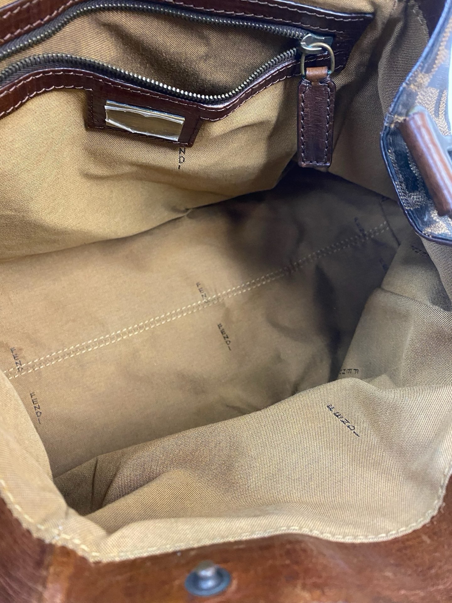 J2973 Fendi Tote Bag Zucca Du Jour Etniko Canvas | Pre-Owned Brown Zucca Canvas